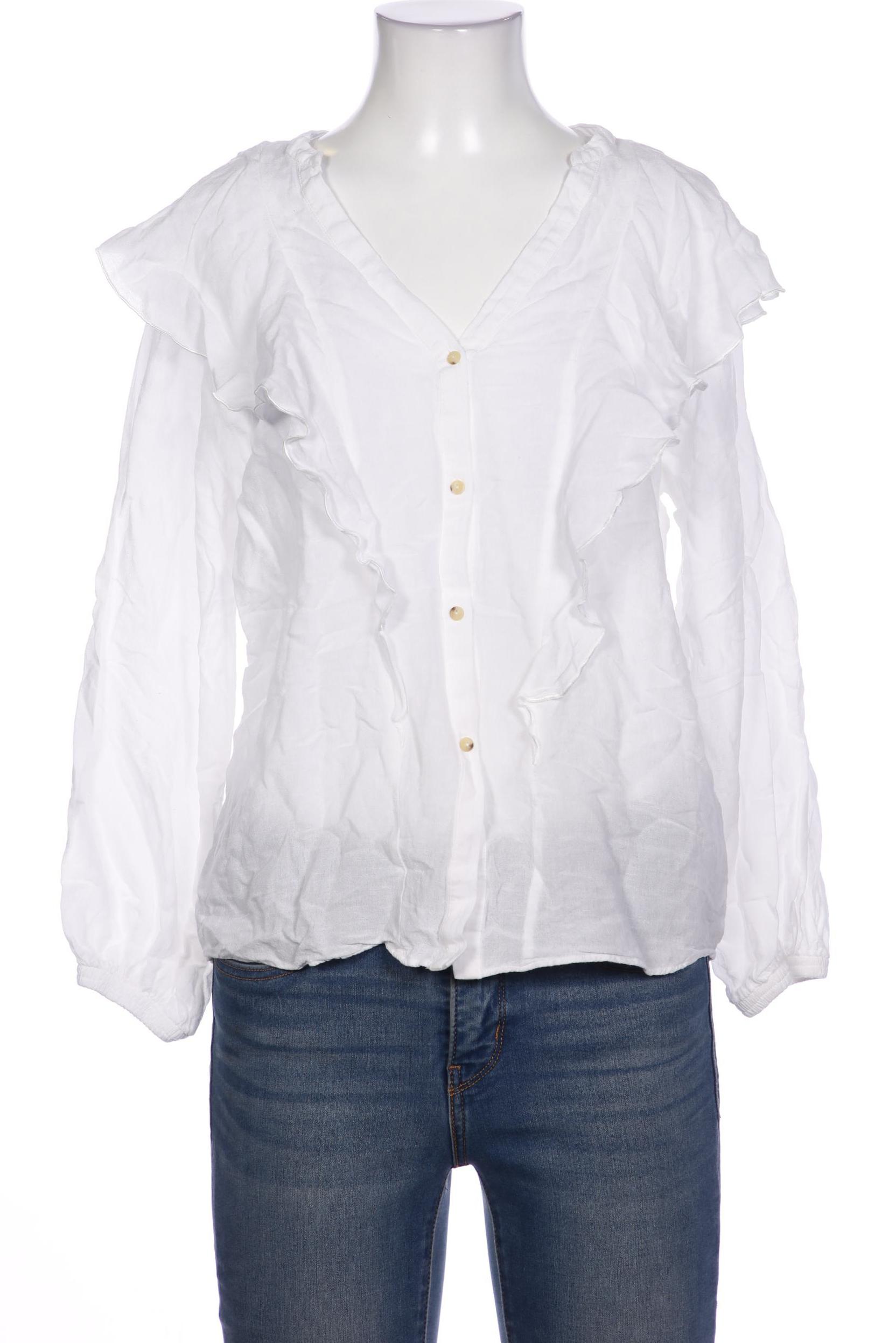 

Massimo Dutti Damen Bluse, weiß, Gr. 34