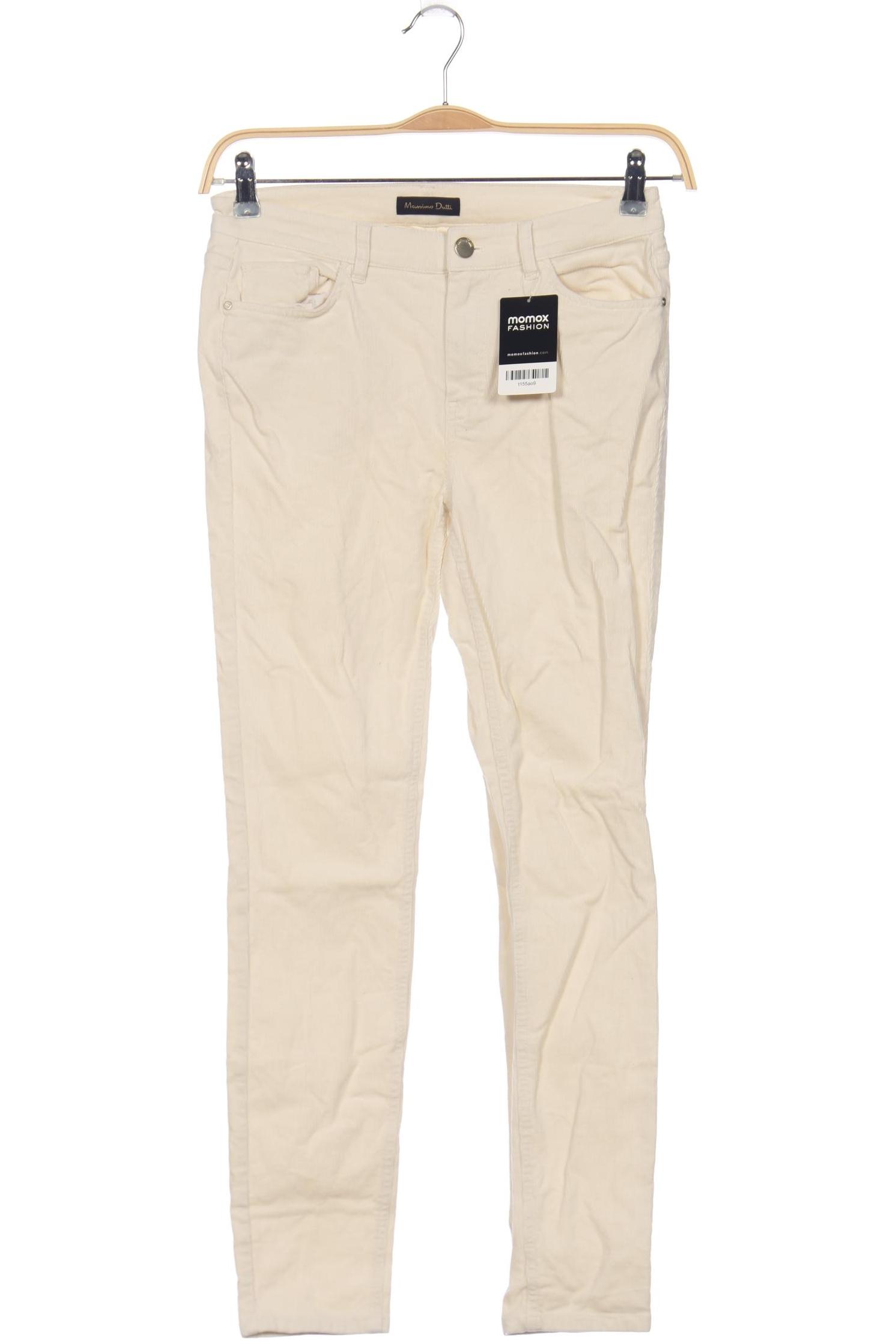 

Massimo Dutti Damen Stoffhose, cremeweiß, Gr. 36