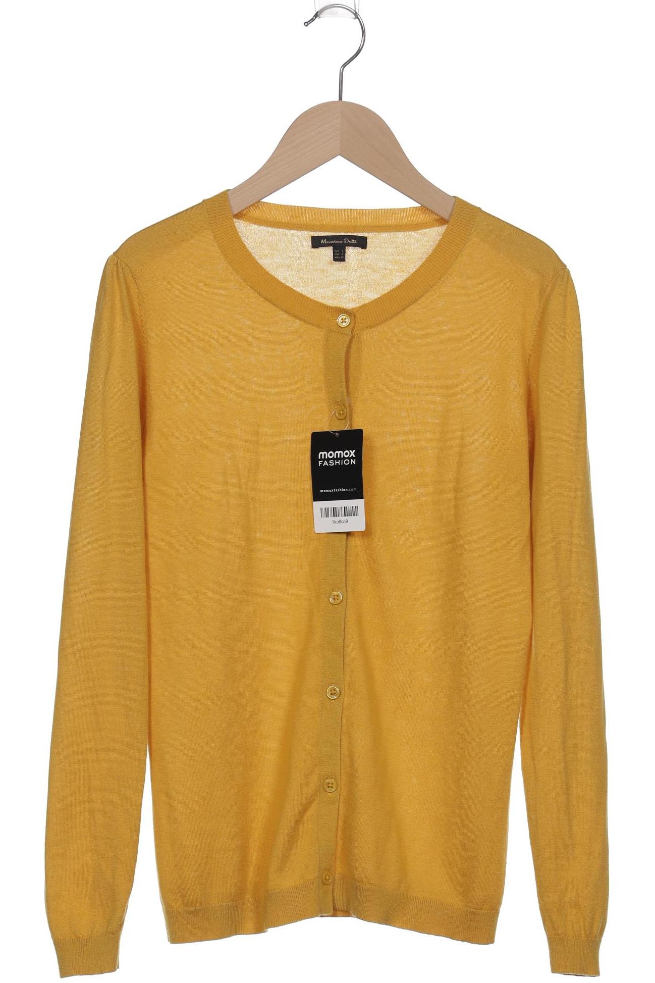 

Massimo Dutti Damen Strickjacke, gelb, Gr. 36