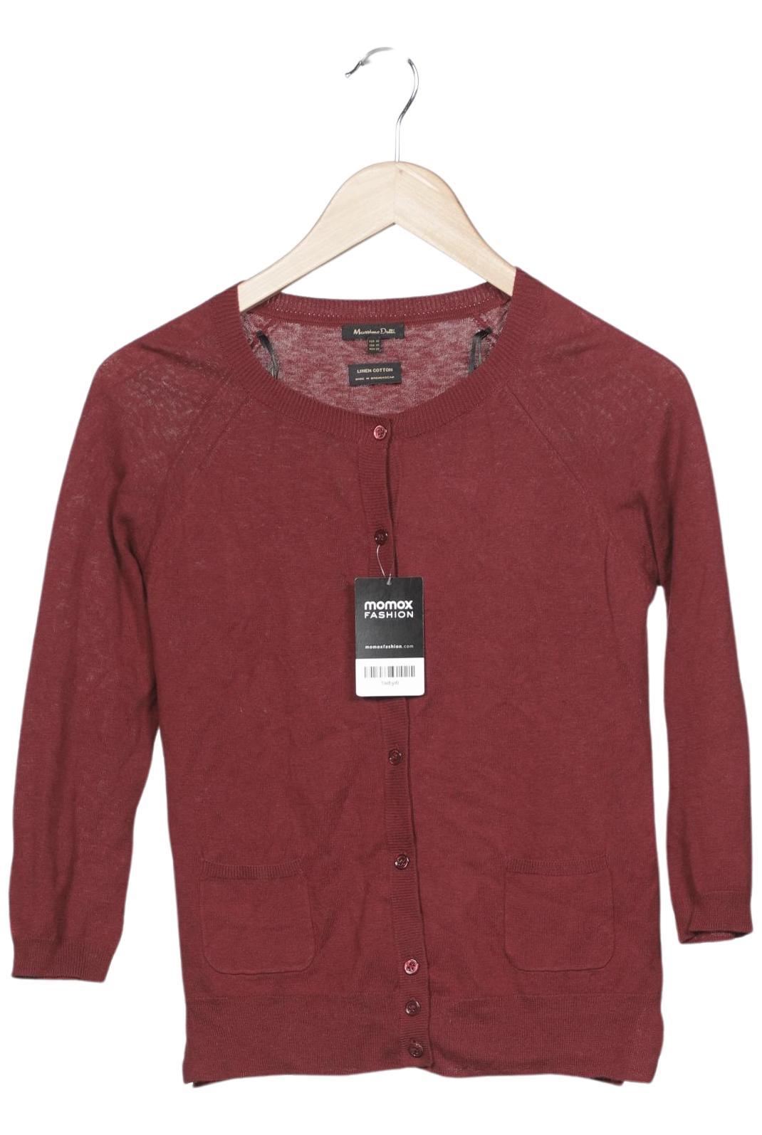 

Massimo Dutti Damen Strickjacke, bordeaux, Gr. 34