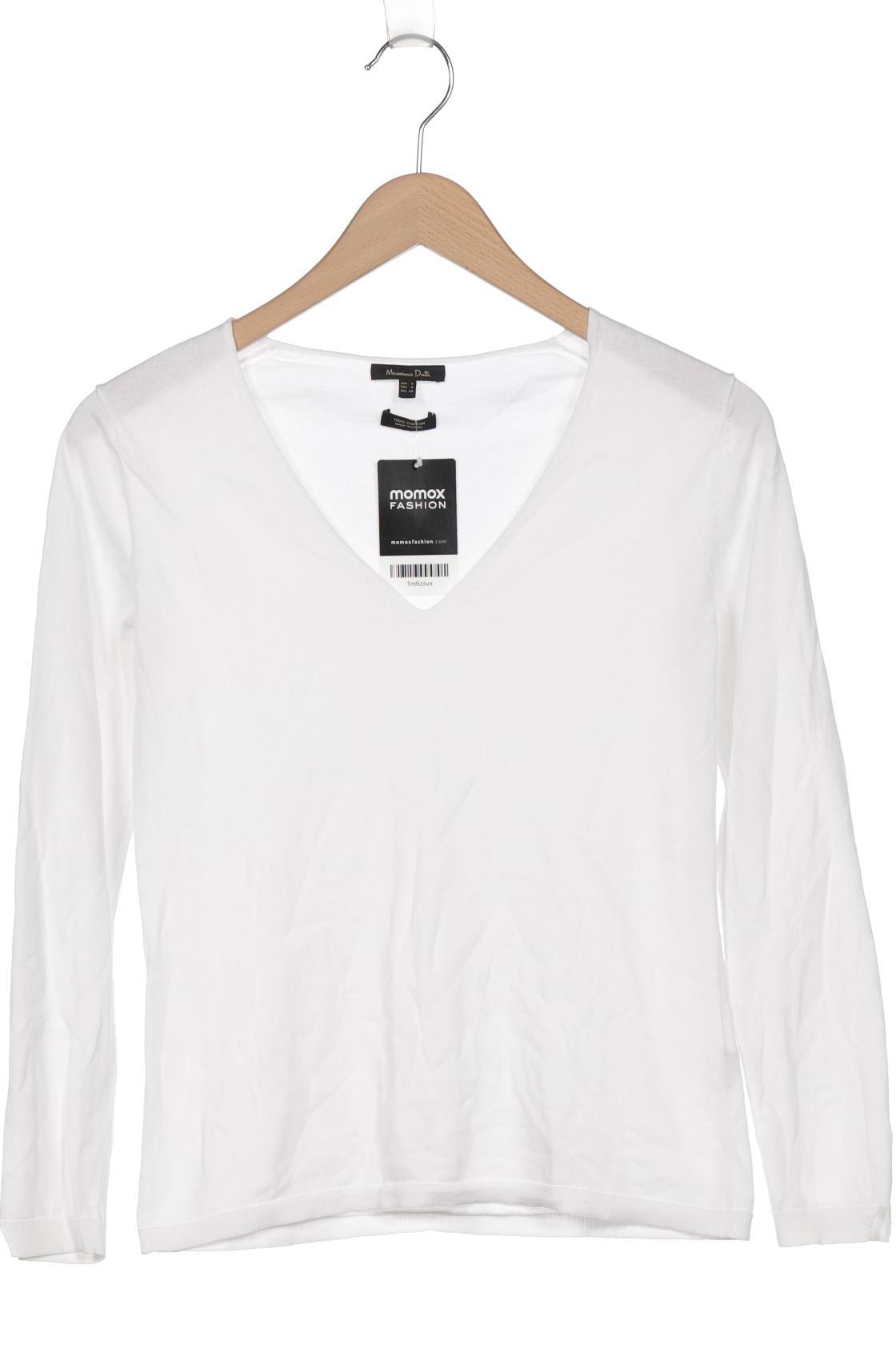 

Massimo Dutti Damen Pullover, weiß, Gr. 36