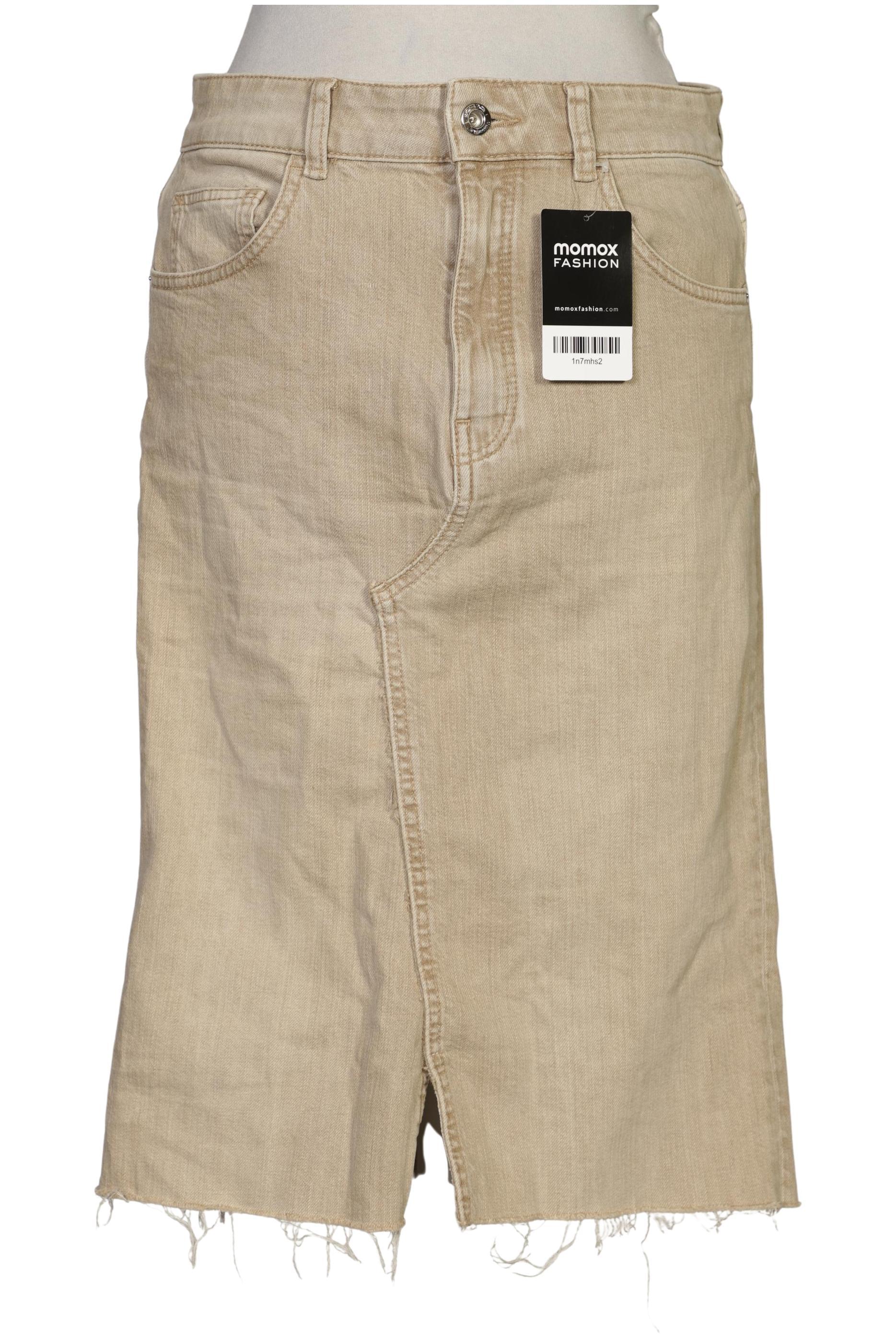 

Massimo Dutti Damen Rock, beige, Gr. 38