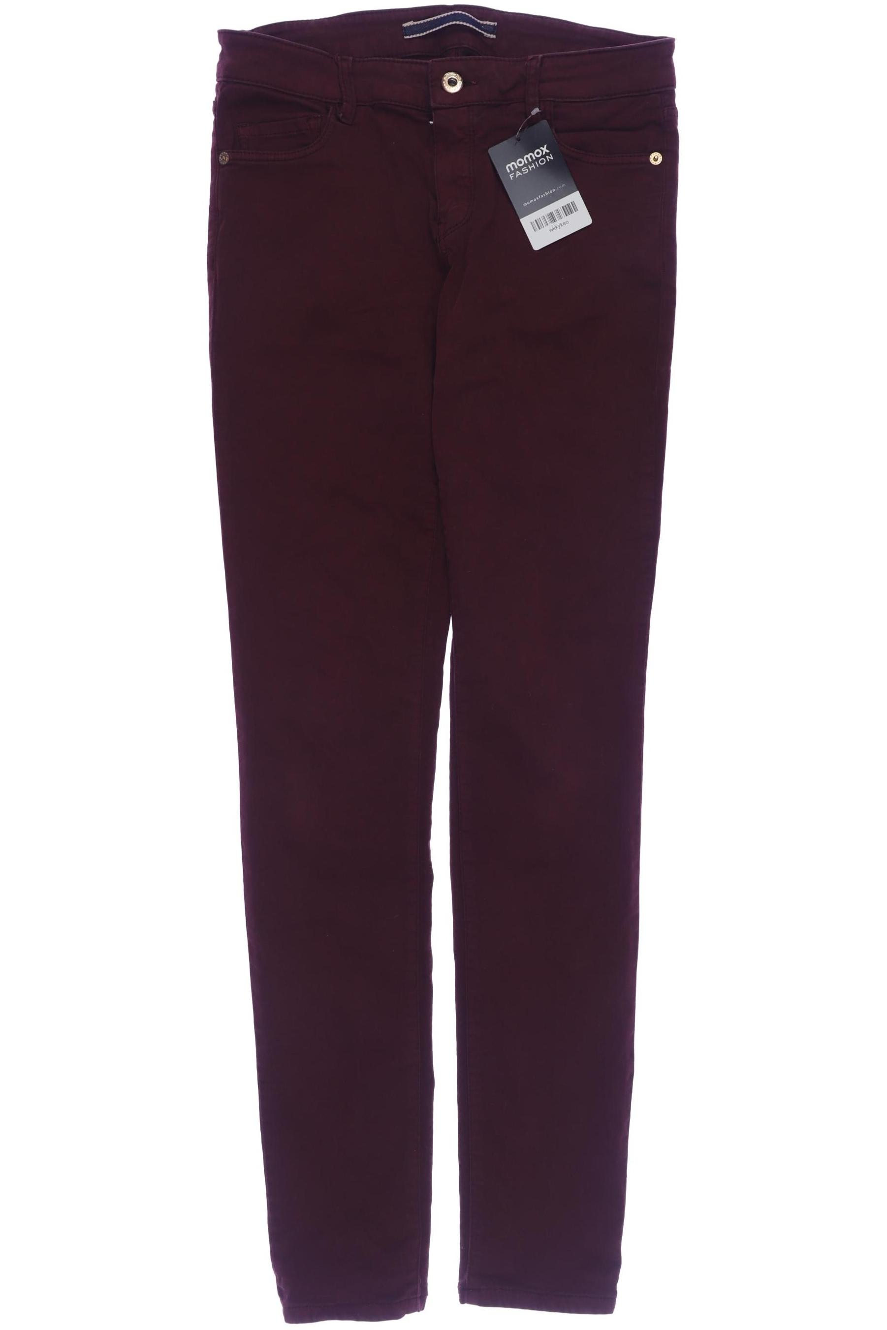 

Massimo Dutti Damen Jeans, bordeaux, Gr. 36