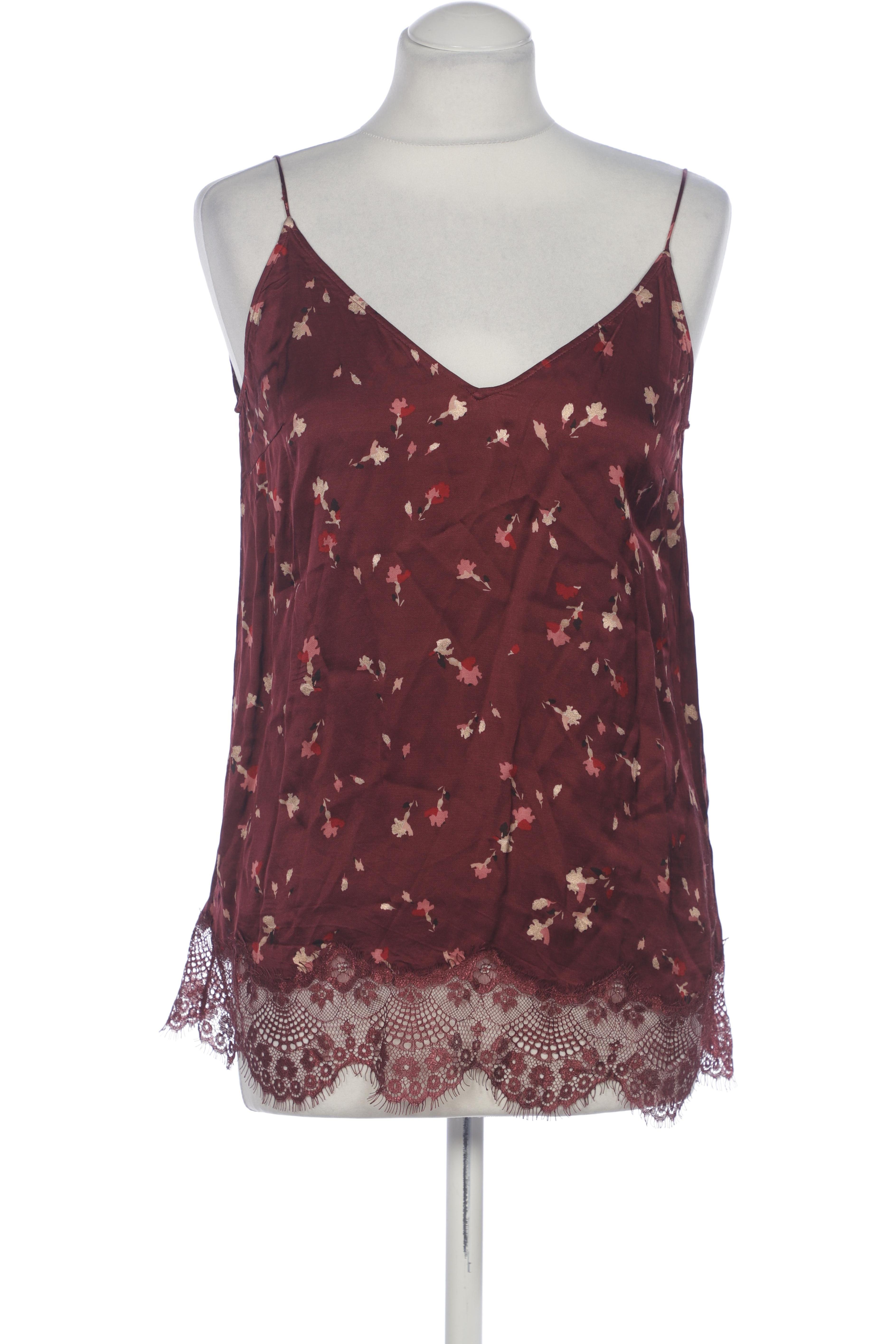 

Massimo Dutti Damen Top, bordeaux, Gr. 38