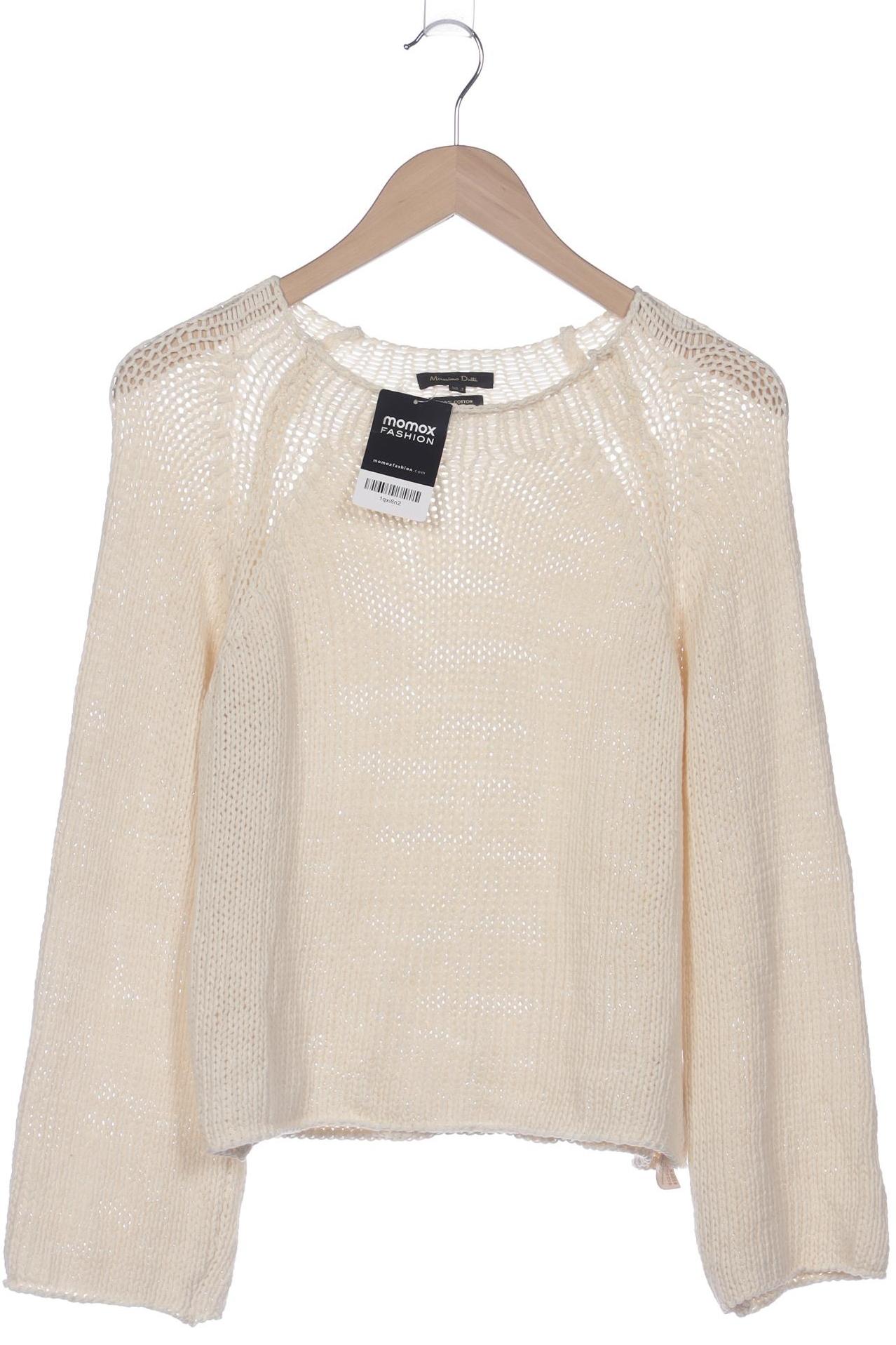 

Massimo Dutti Damen Pullover, cremeweiß, Gr. 36