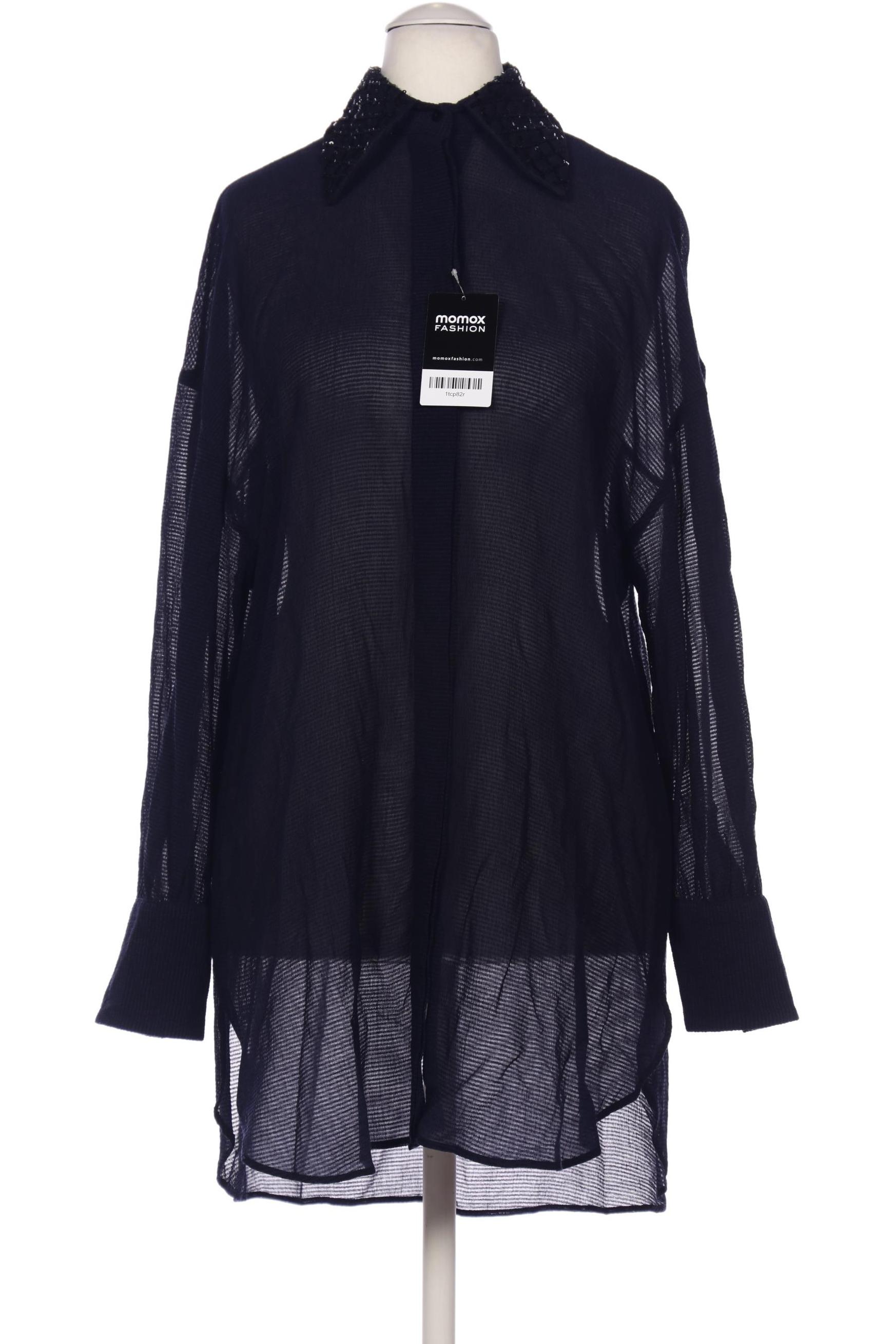 

Massimo Dutti Damen Bluse, marineblau, Gr. 36