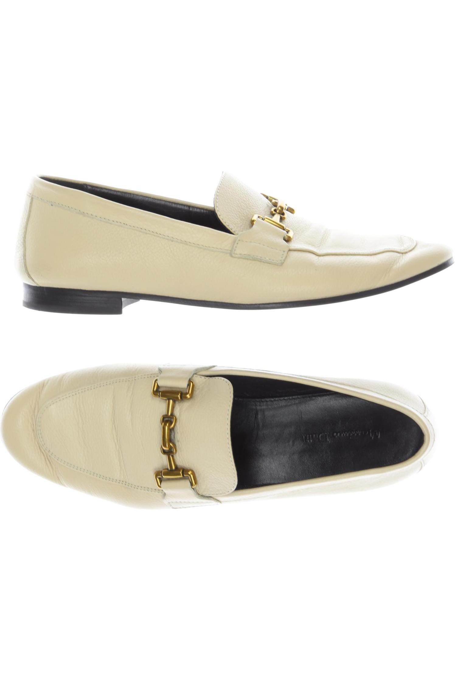 

Massimo Dutti Damen Halbschuh, cremeweiß, Gr. 39