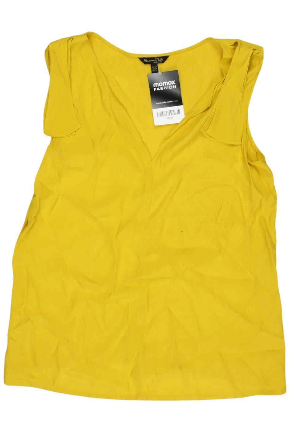 

Massimo Dutti Damen Top, gelb, Gr. 34