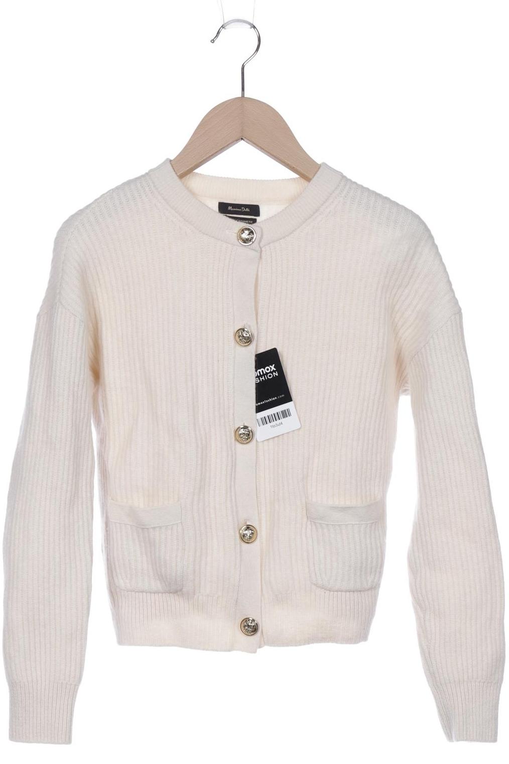 

Massimo Dutti Damen Strickjacke, cremeweiß, Gr. 34