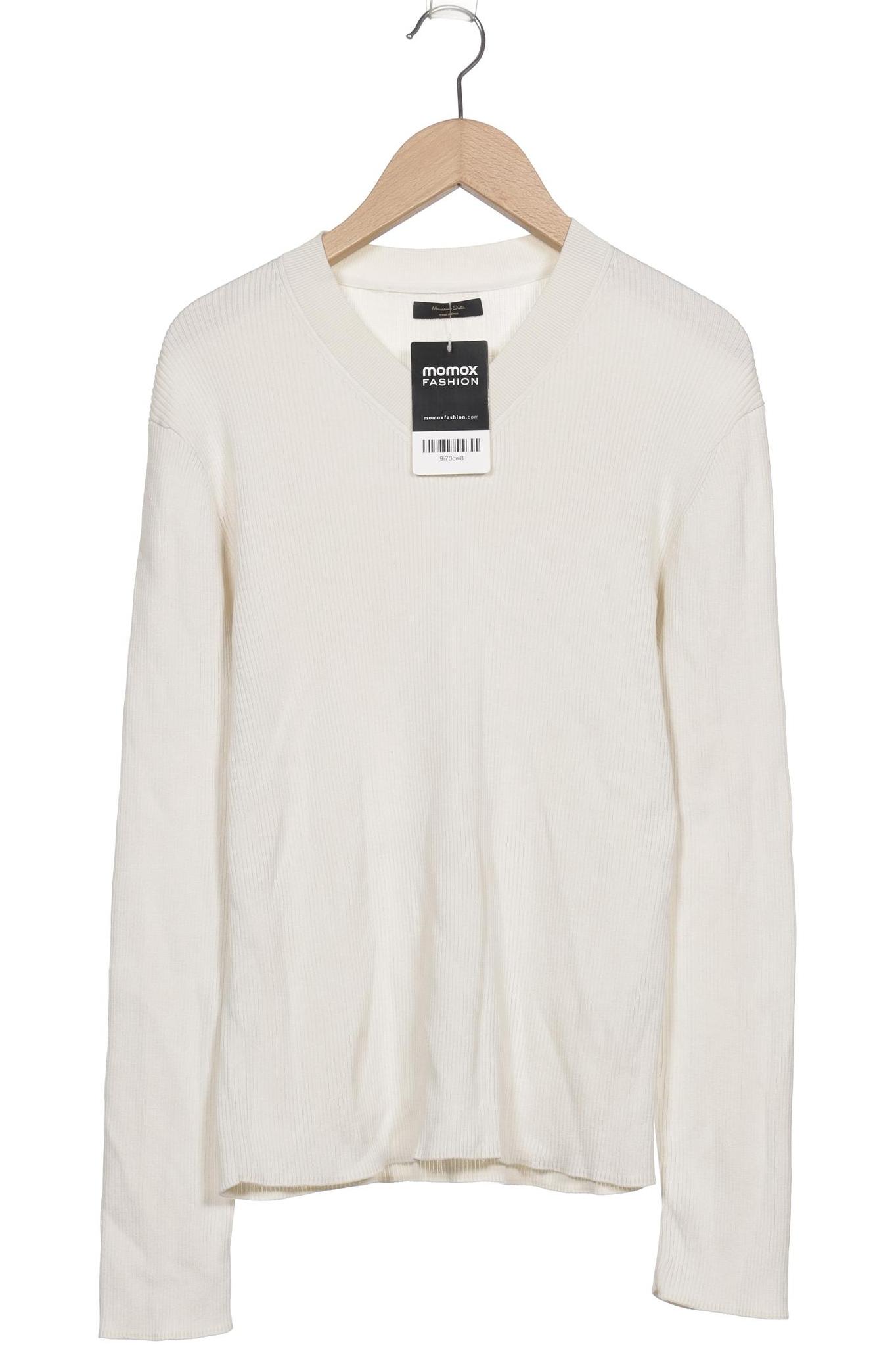

Massimo Dutti Damen Pullover, cremeweiß, Gr. 42