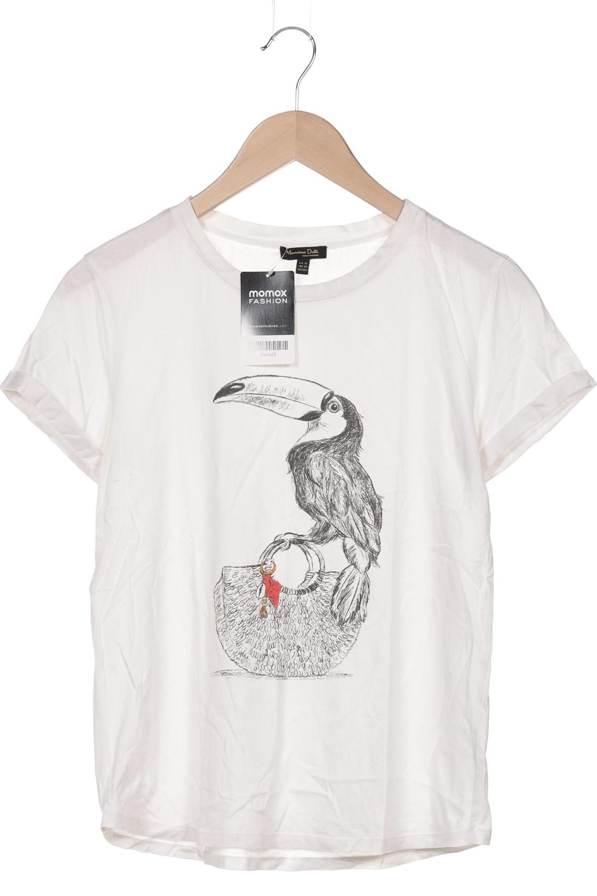 

Massimo Dutti Damen T-Shirt, weiß, Gr. 34