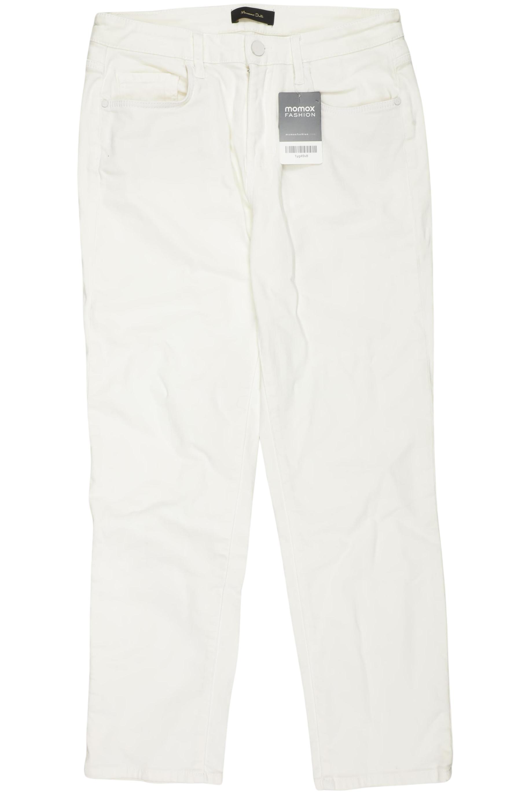 

Massimo Dutti Damen Jeans, cremeweiß, Gr. 38