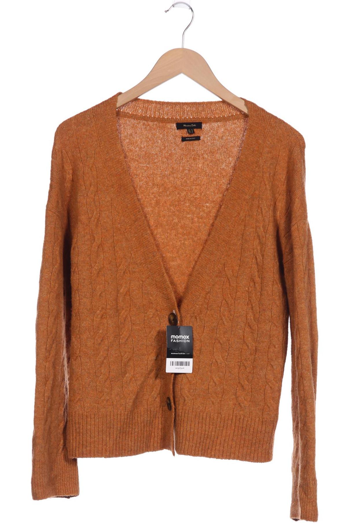 

Massimo Dutti Damen Strickjacke, orange, Gr. 36