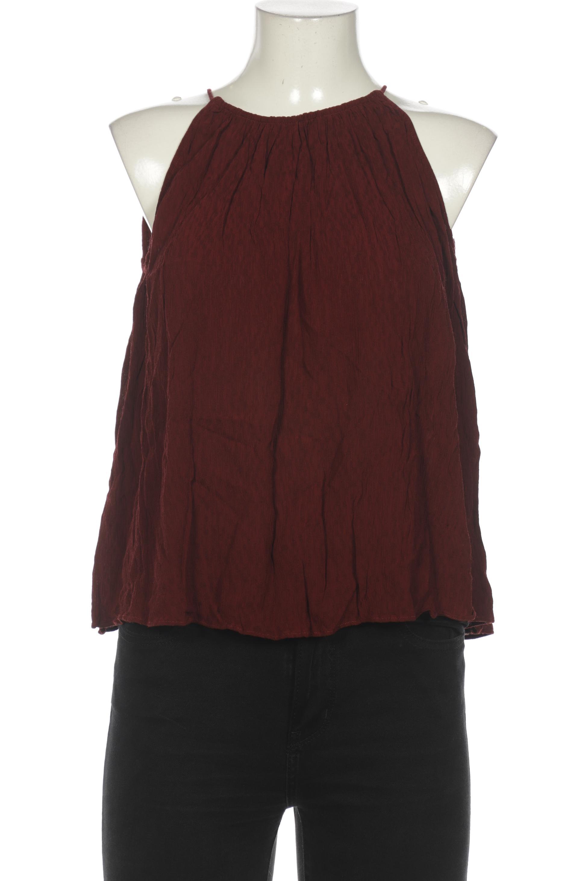 

Massimo Dutti Damen Bluse, bordeaux, Gr. 38
