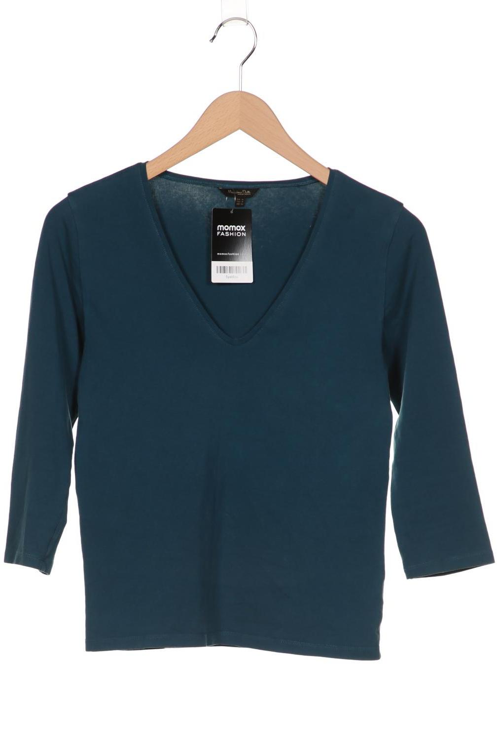 

Massimo Dutti Damen Langarmshirt, türkis, Gr. 38