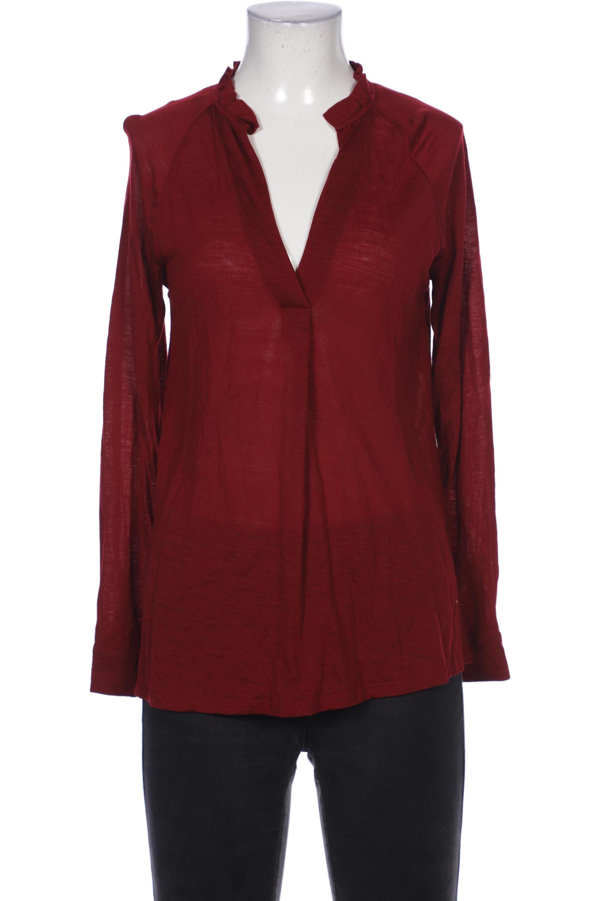 

Massimo Dutti Damen Langarmshirt, bordeaux, Gr. 36