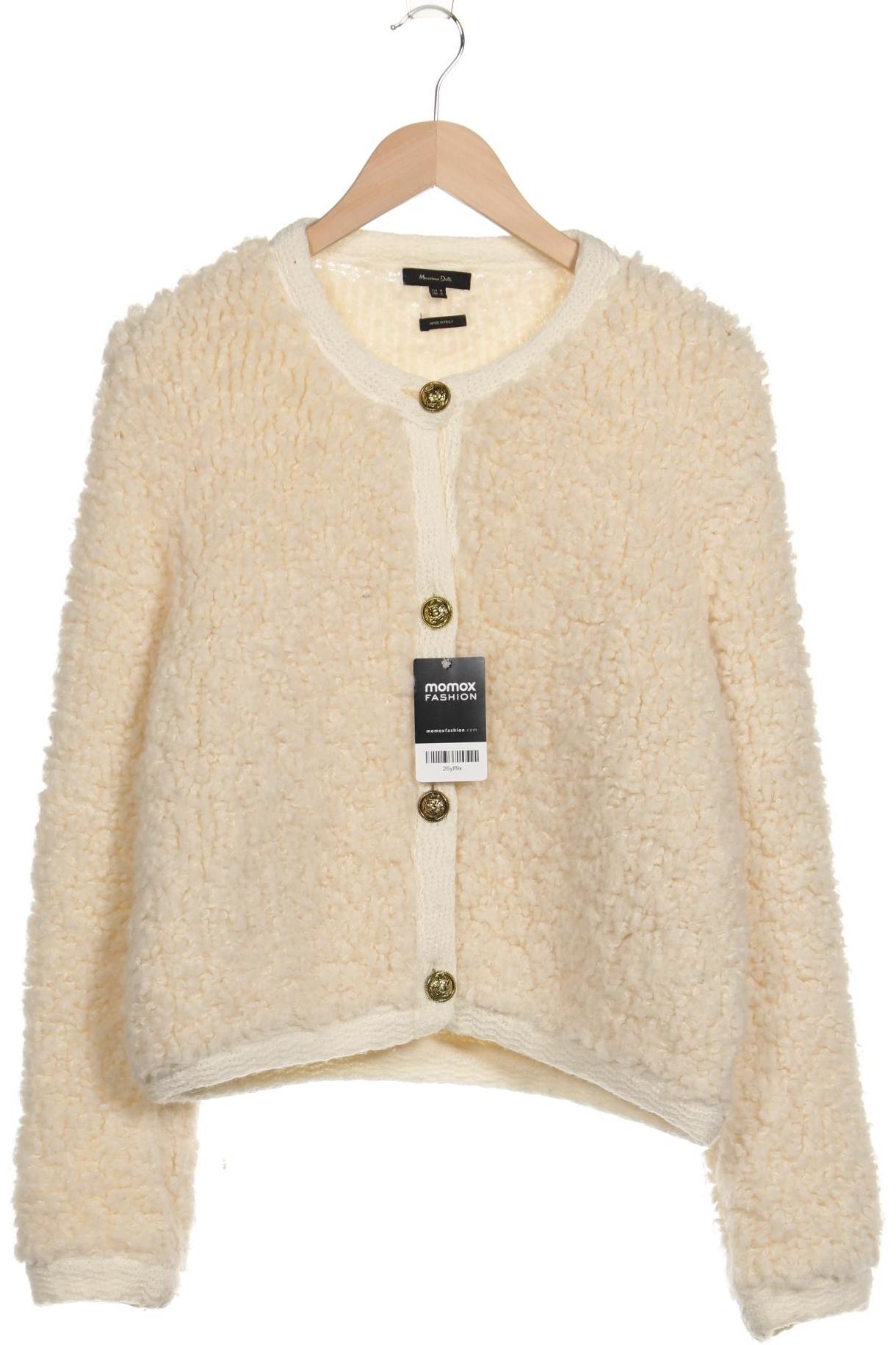 

Massimo Dutti Damen Strickjacke, cremeweiß, Gr. 38