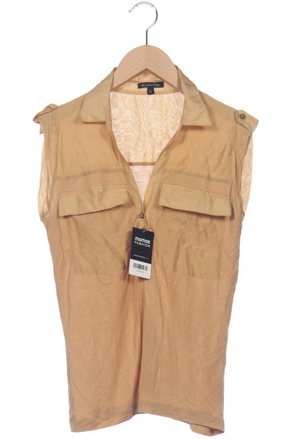 

Massimo Dutti Damen Poloshirt, beige, Gr. 36