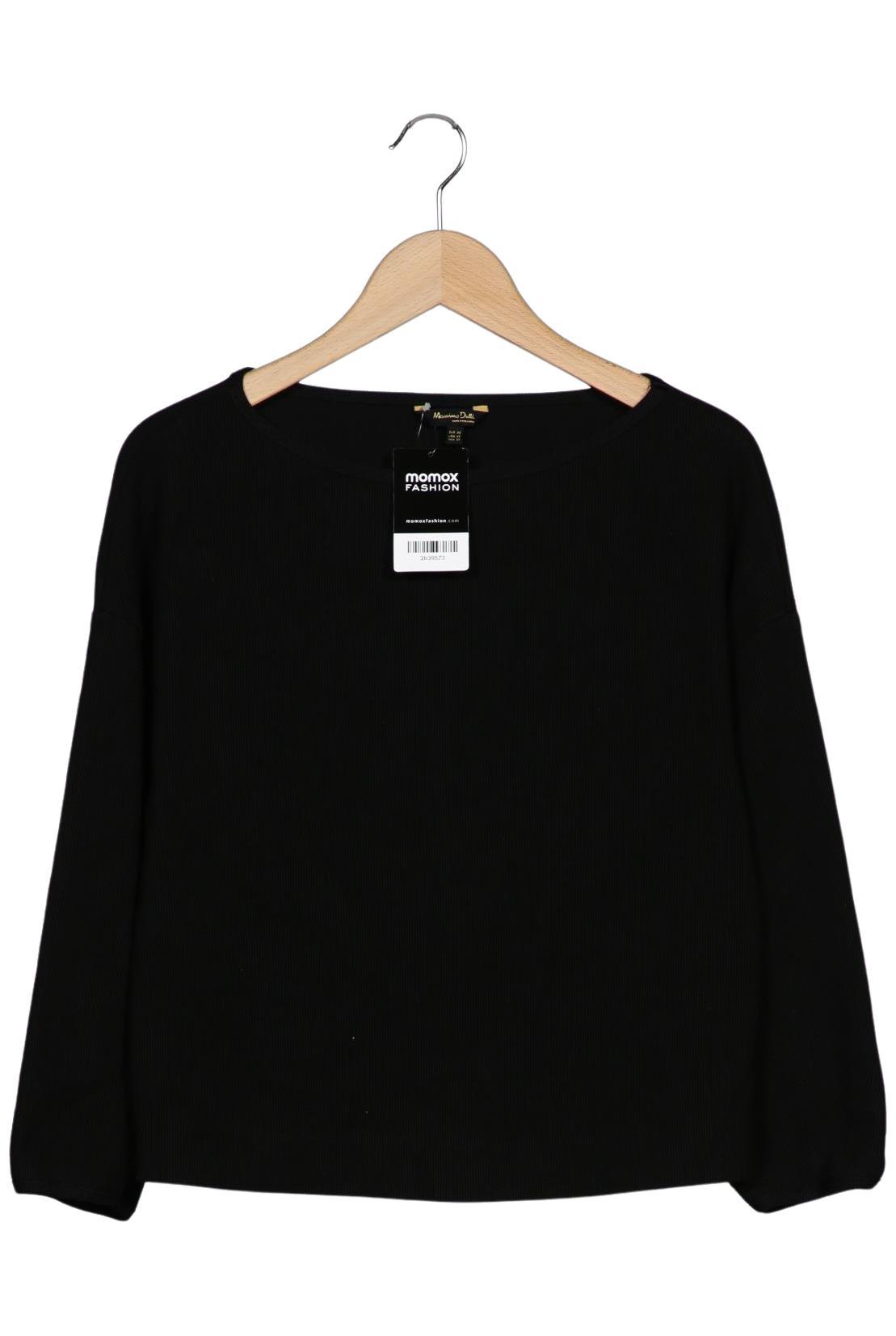 

Massimo Dutti Damen Langarmshirt, schwarz, Gr. 34