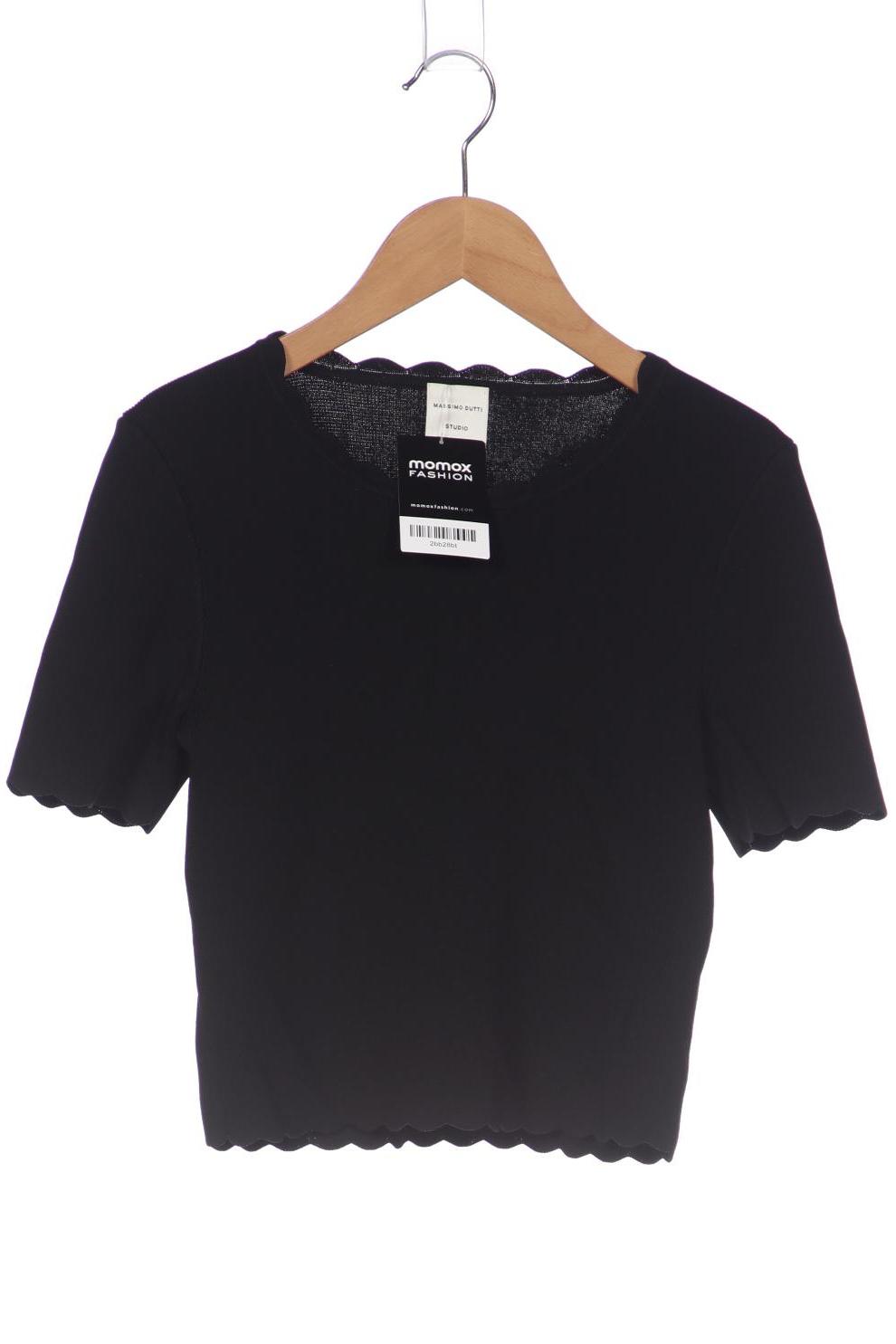 

Massimo Dutti Damen T-Shirt, schwarz, Gr. 36