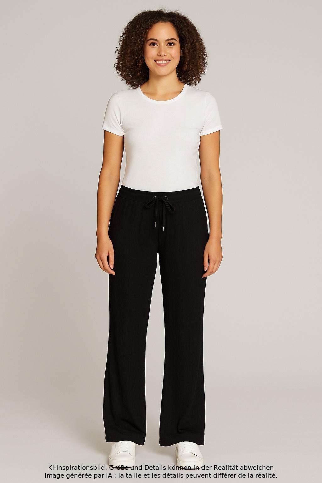 

Massimo Dutti Damen Stoffhose, schwarz, Gr. 0