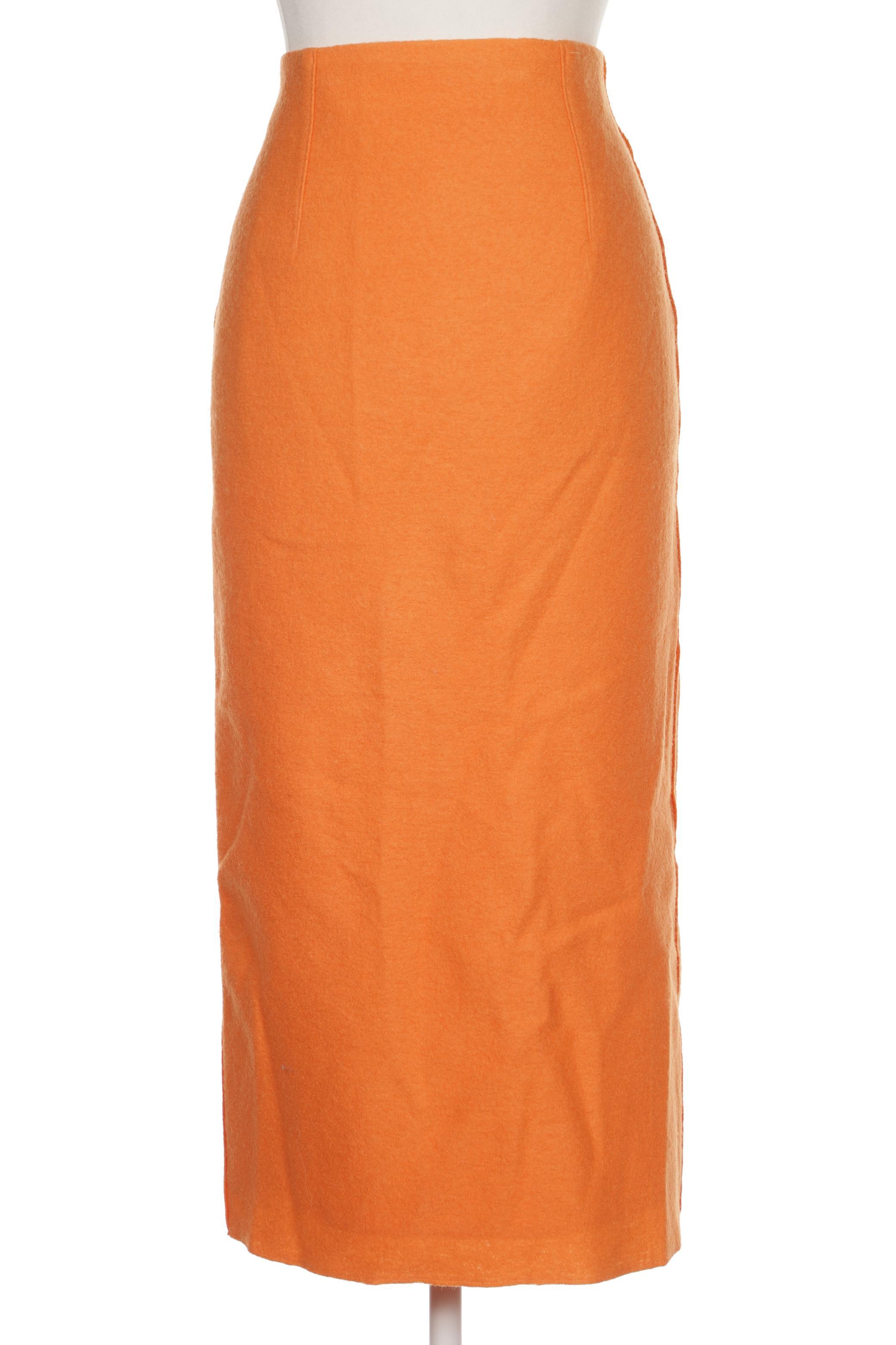 

Massimo Dutti Damen Rock, orange, Gr. 38
