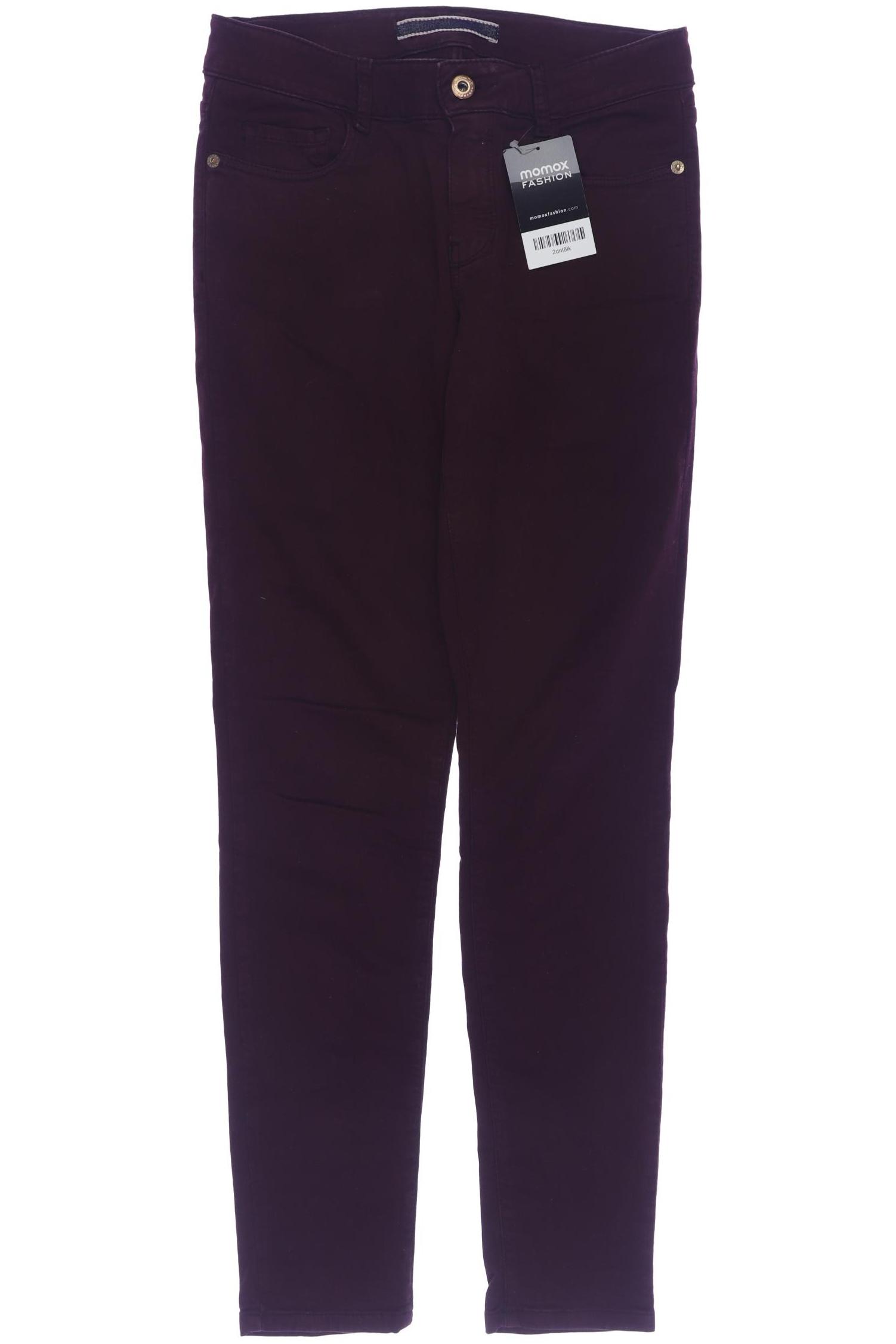 

Massimo Dutti Damen Jeans, bordeaux, Gr. 36