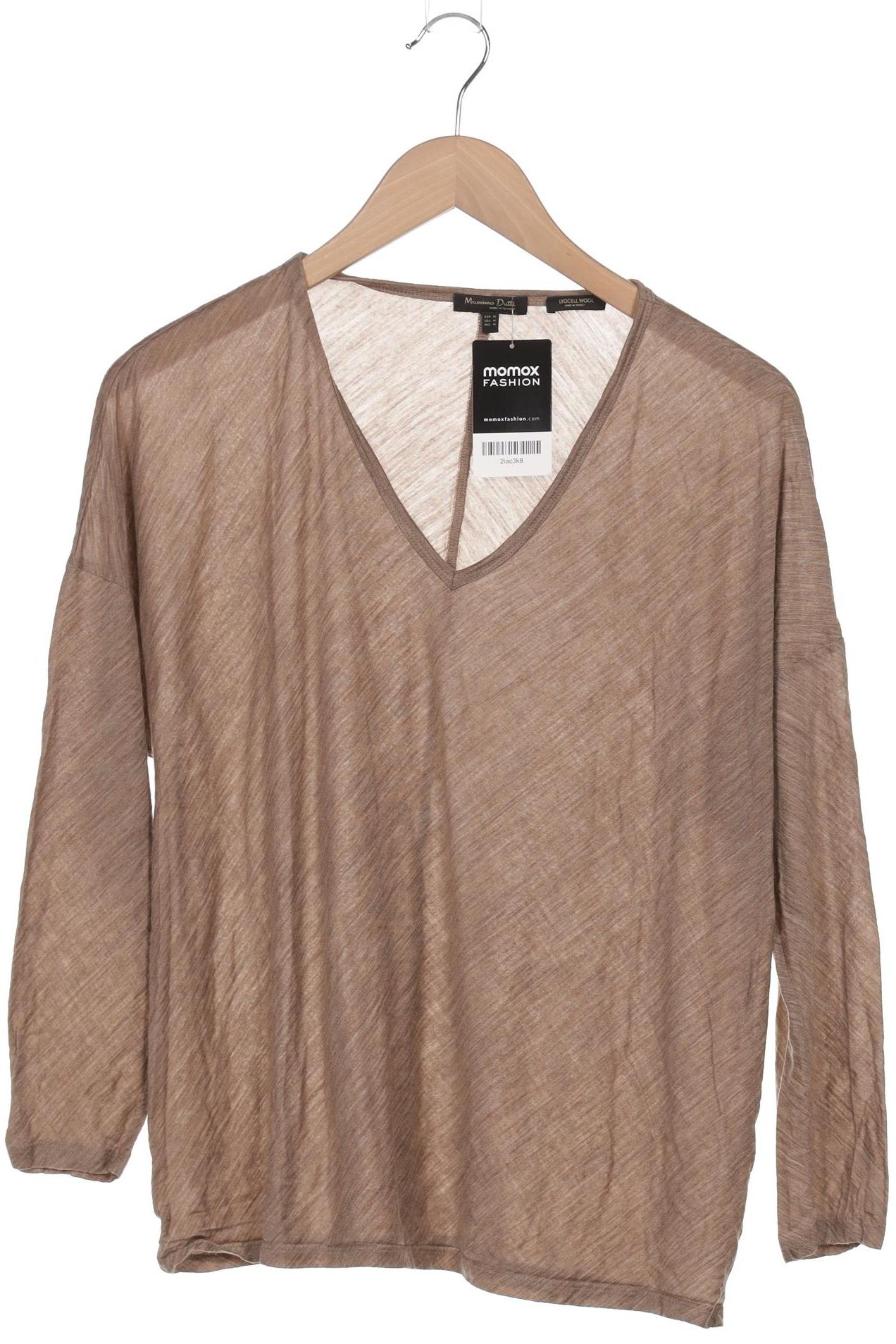 

Massimo Dutti Damen Langarmshirt, braun, Gr. 38