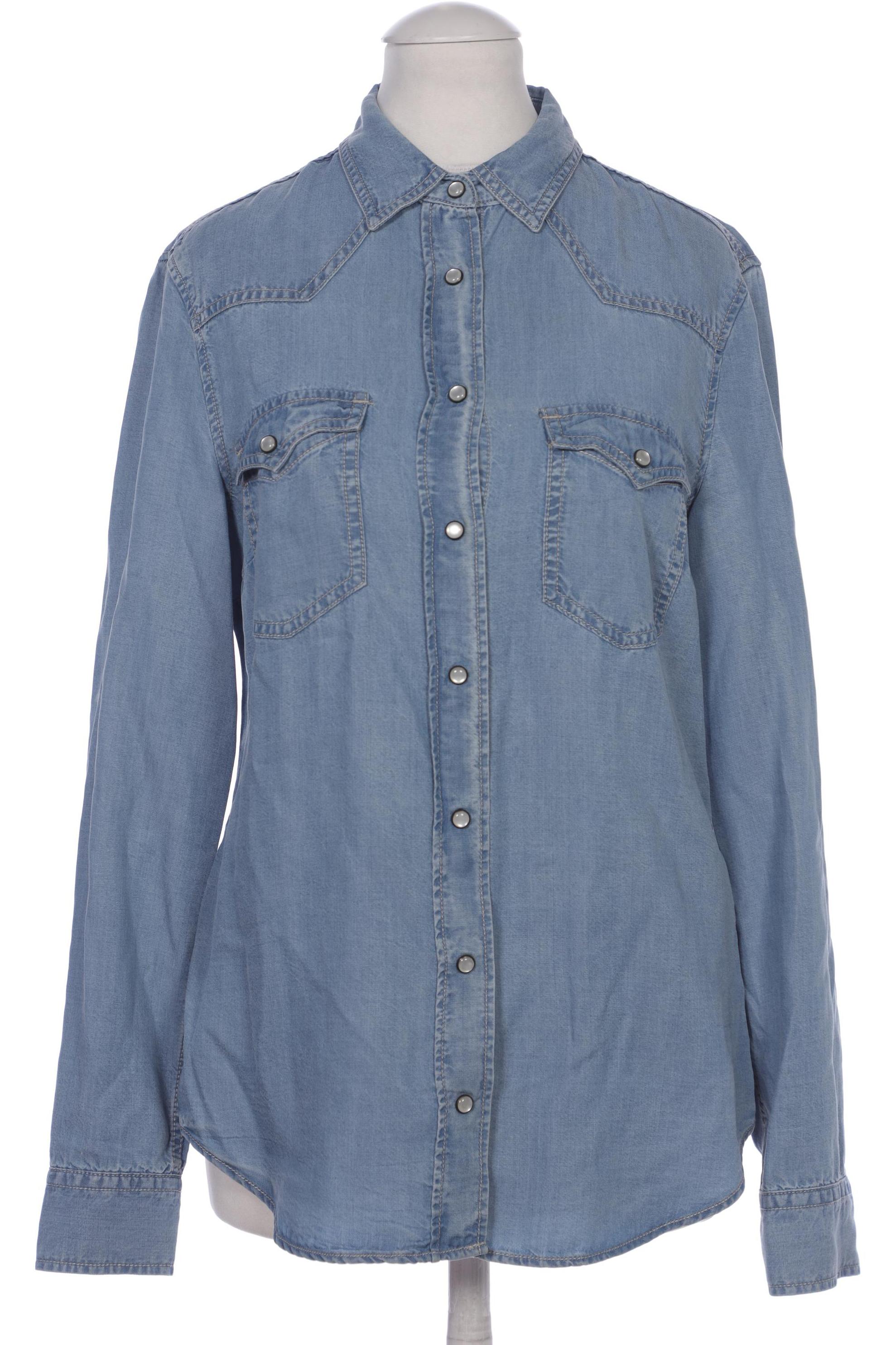 

Massimo Dutti Damen Bluse, blau, Gr. 36