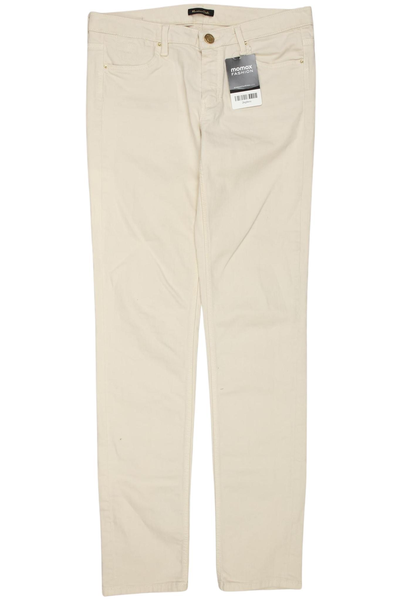 

Massimo Dutti Damen Jeans, cremeweiß, Gr. 36