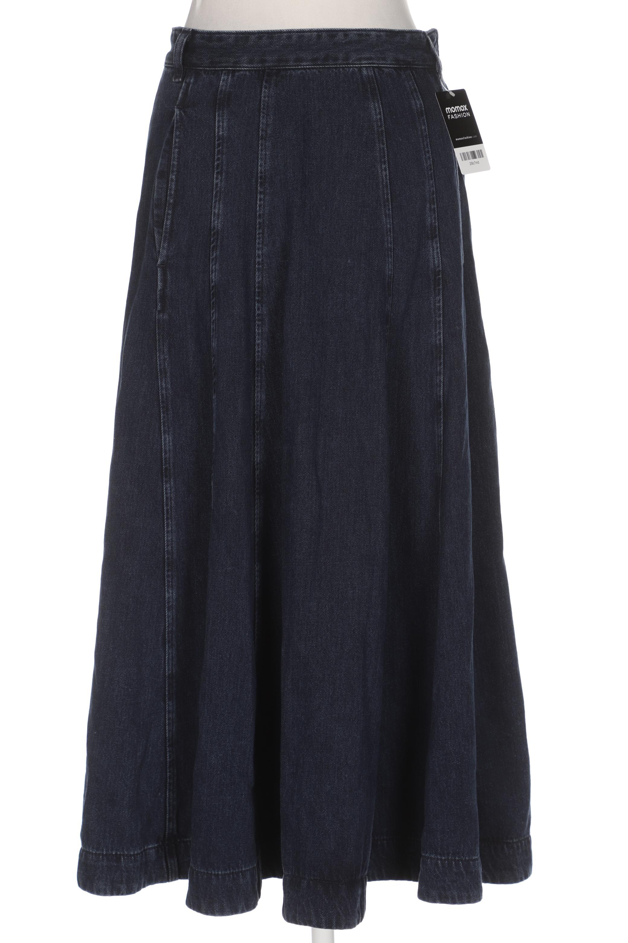 

Massimo Dutti Damen Rock, marineblau, Gr. 36