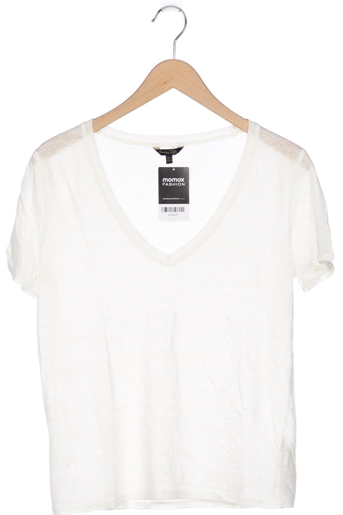 

Massimo Dutti Damen T-Shirt, cremeweiß