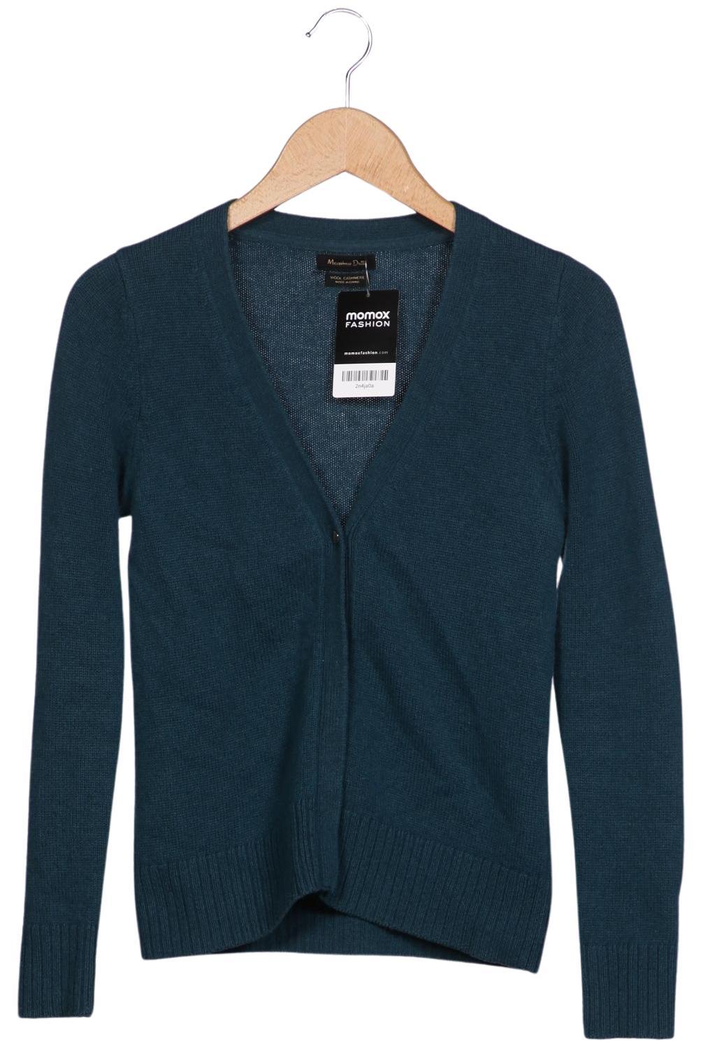 

Massimo Dutti Damen Strickjacke, türkis, Gr. 36