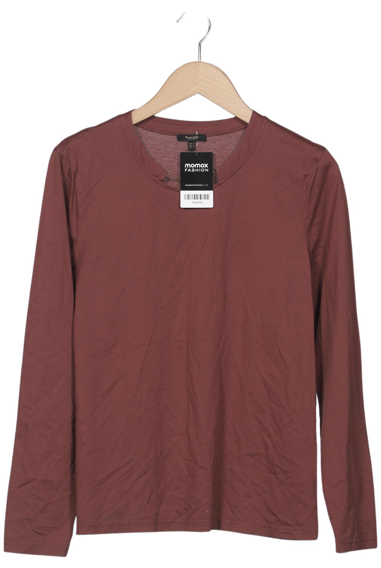 

Massimo Dutti Damen Langarmshirt, bordeaux, Gr. 38