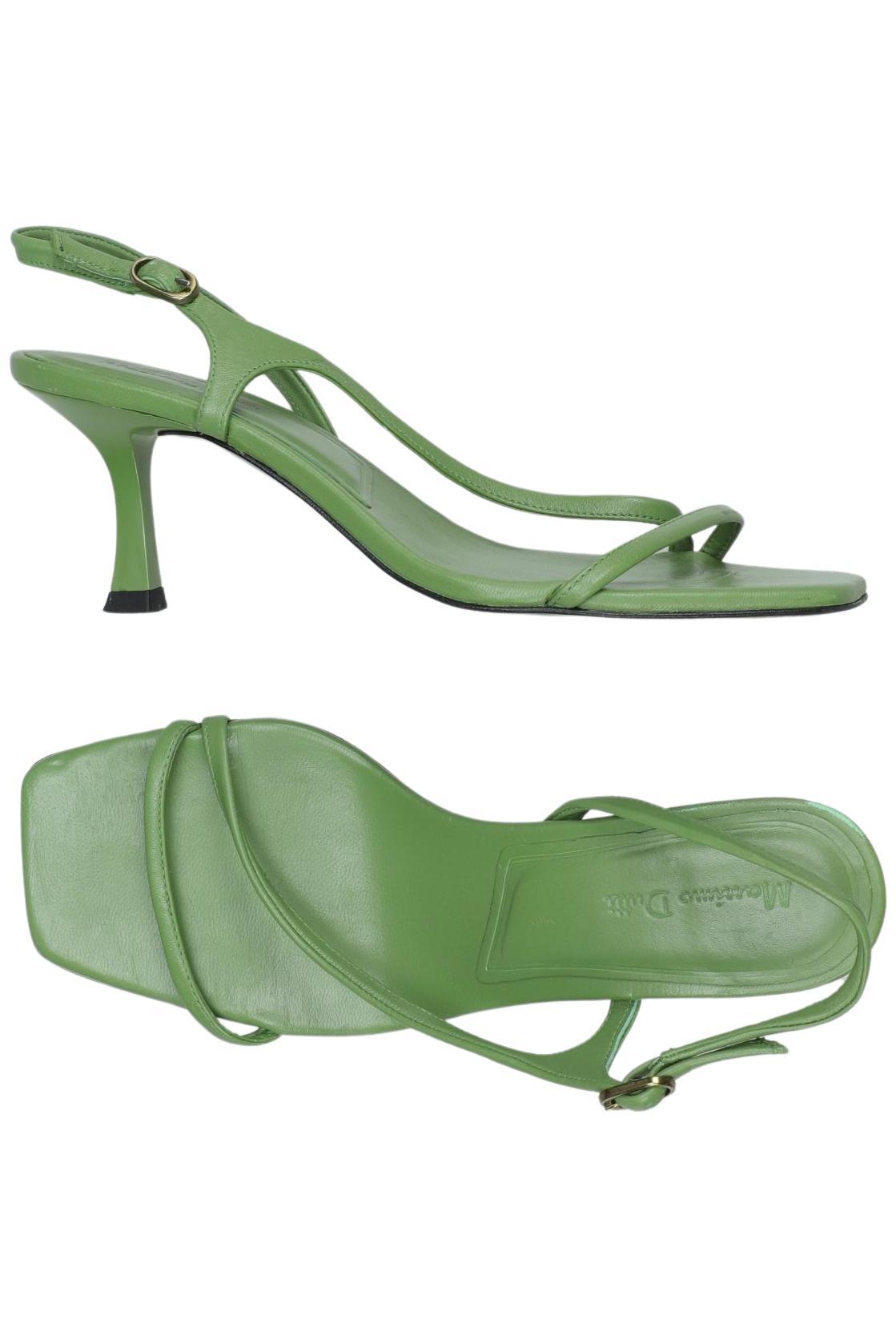 

Massimo Dutti Damen Sandale, grün, Gr. 38