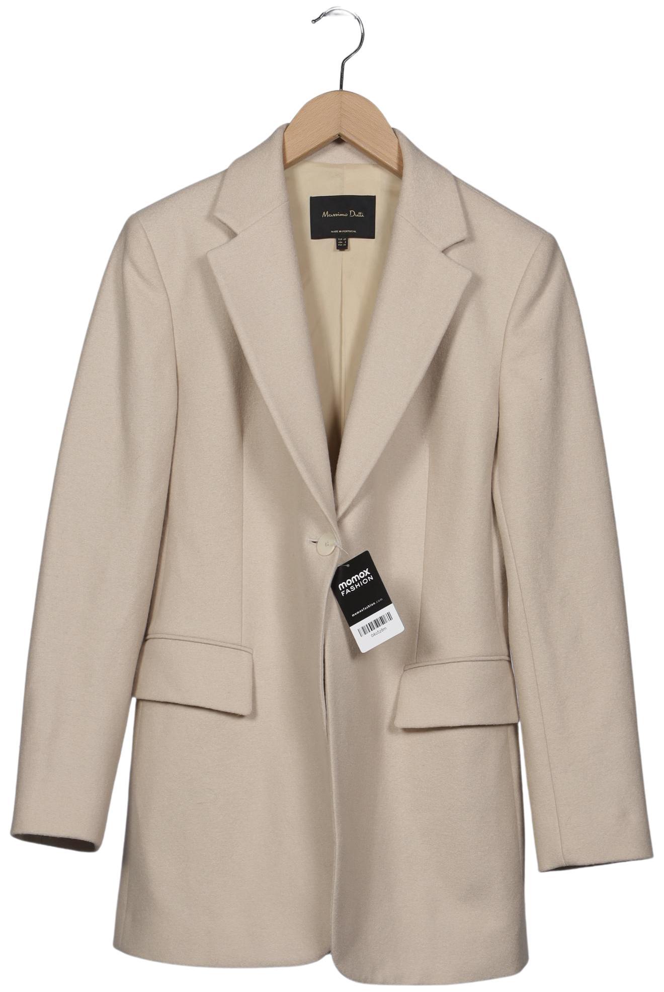 

Massimo Dutti Damen Mantel, beige, Gr. 40
