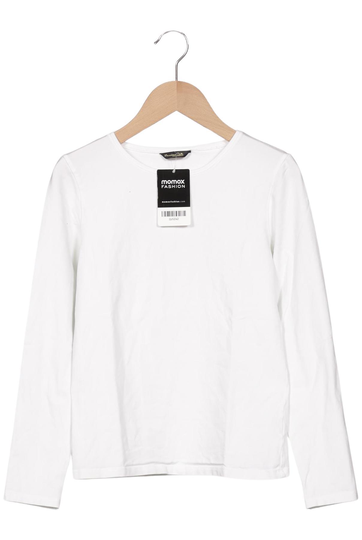 

Massimo Dutti Damen Langarmshirt, weiß, Gr. 36