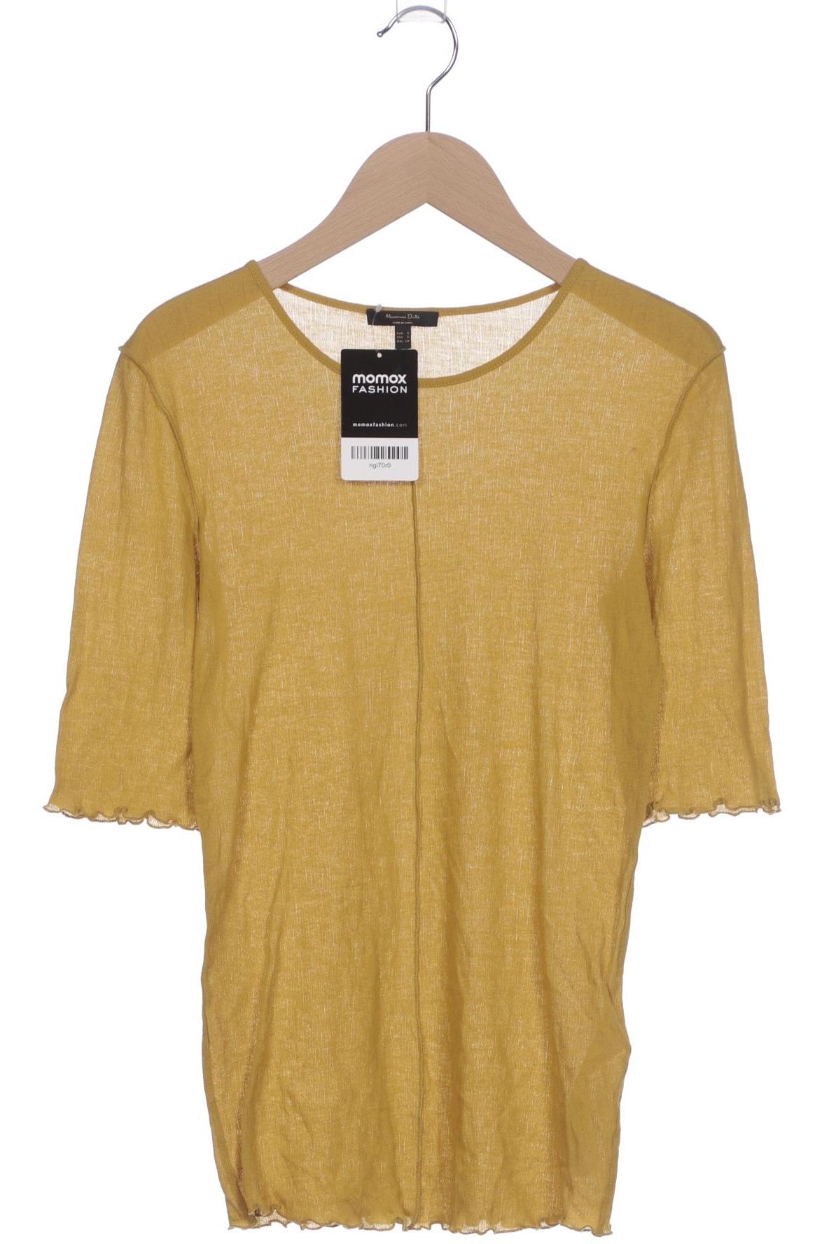 

Massimo Dutti Damen T-Shirt, gelb, Gr. 36