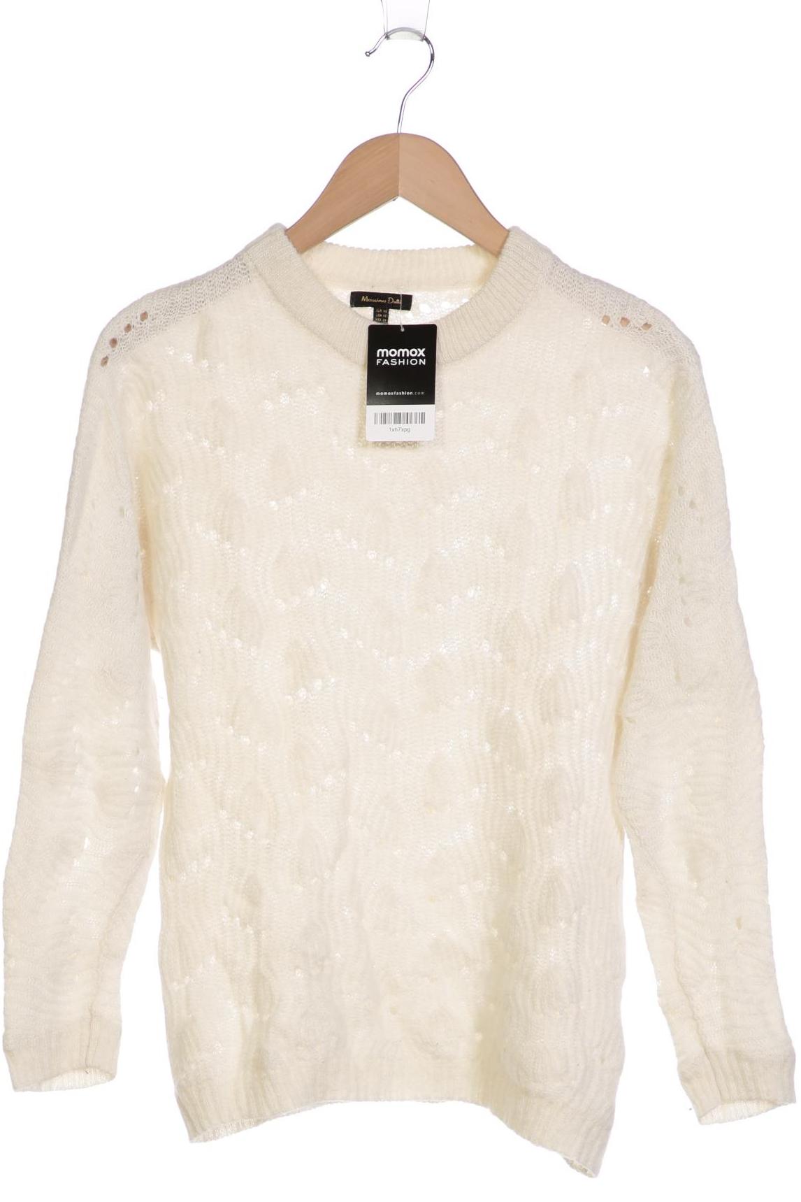 

Massimo Dutti Damen Pullover, cremeweiß, Gr. 34
