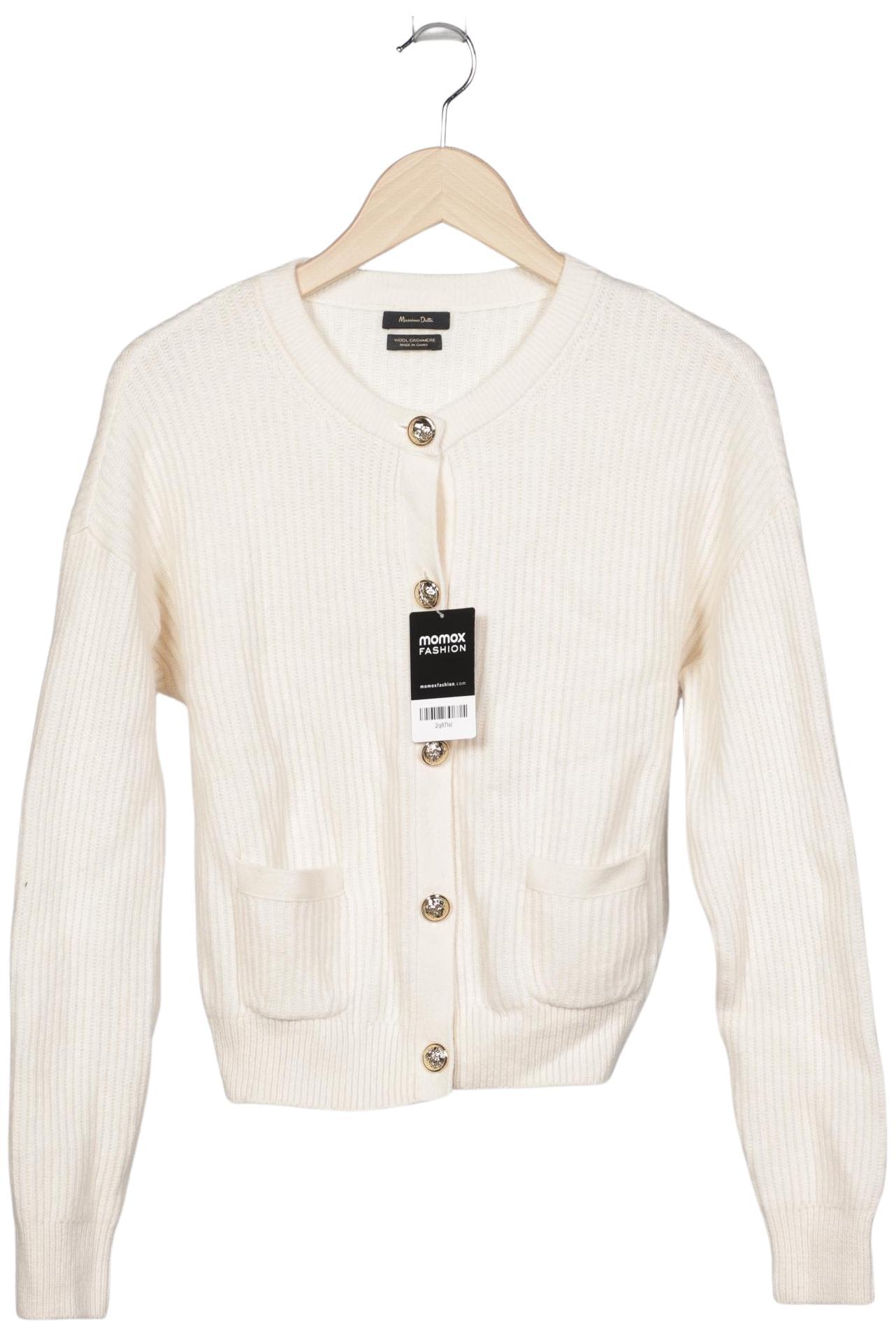

Massimo Dutti Damen Strickjacke, cremeweiß, Gr. 36