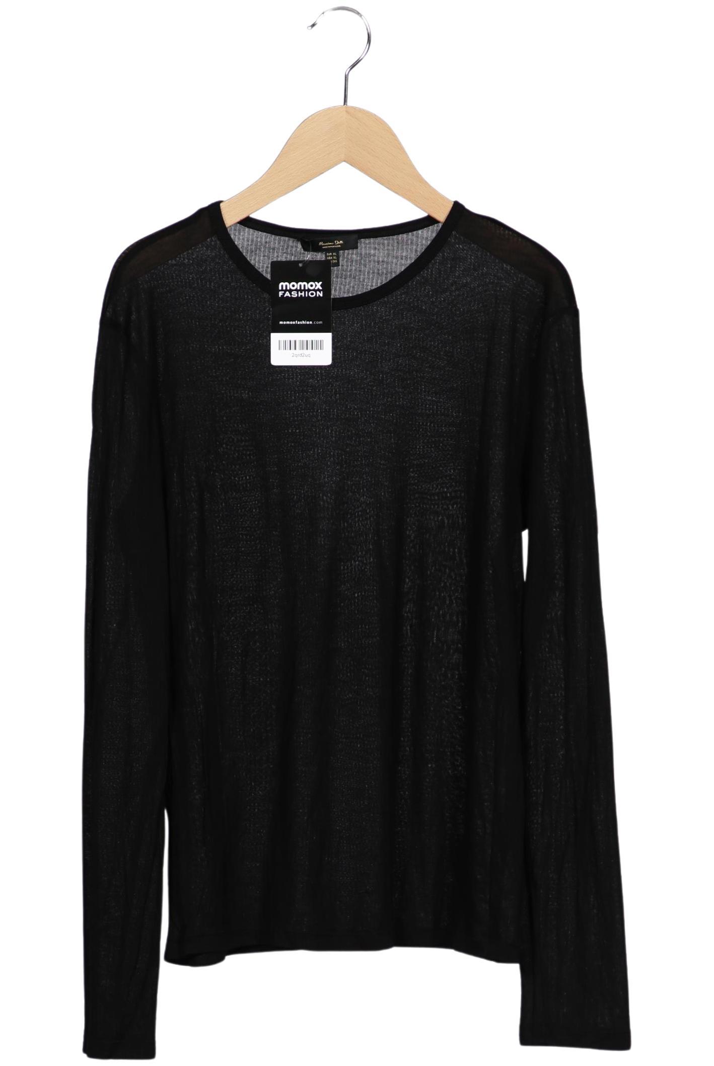 

Massimo Dutti Damen Langarmshirt, schwarz, Gr. 44