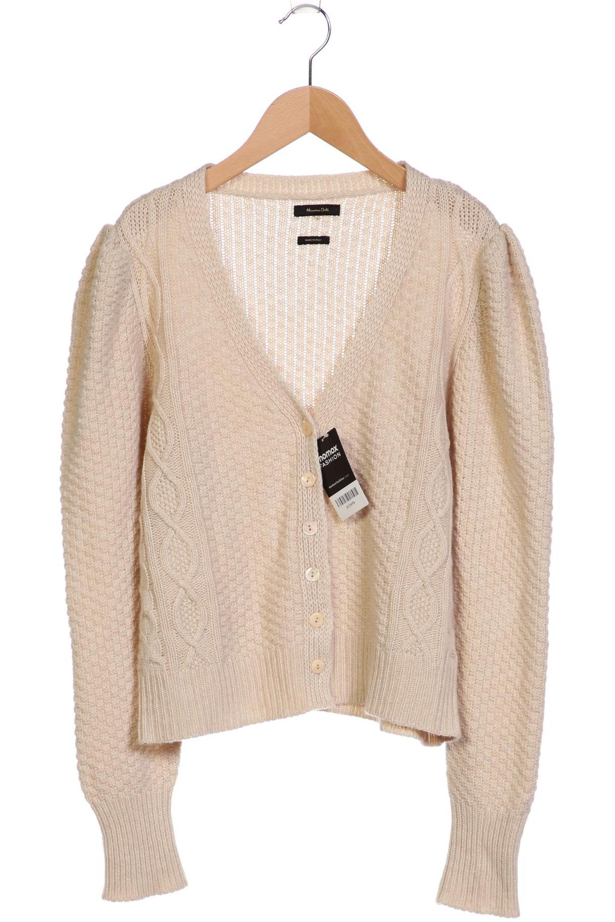 

Massimo Dutti Damen Strickjacke, beige, Gr. 42