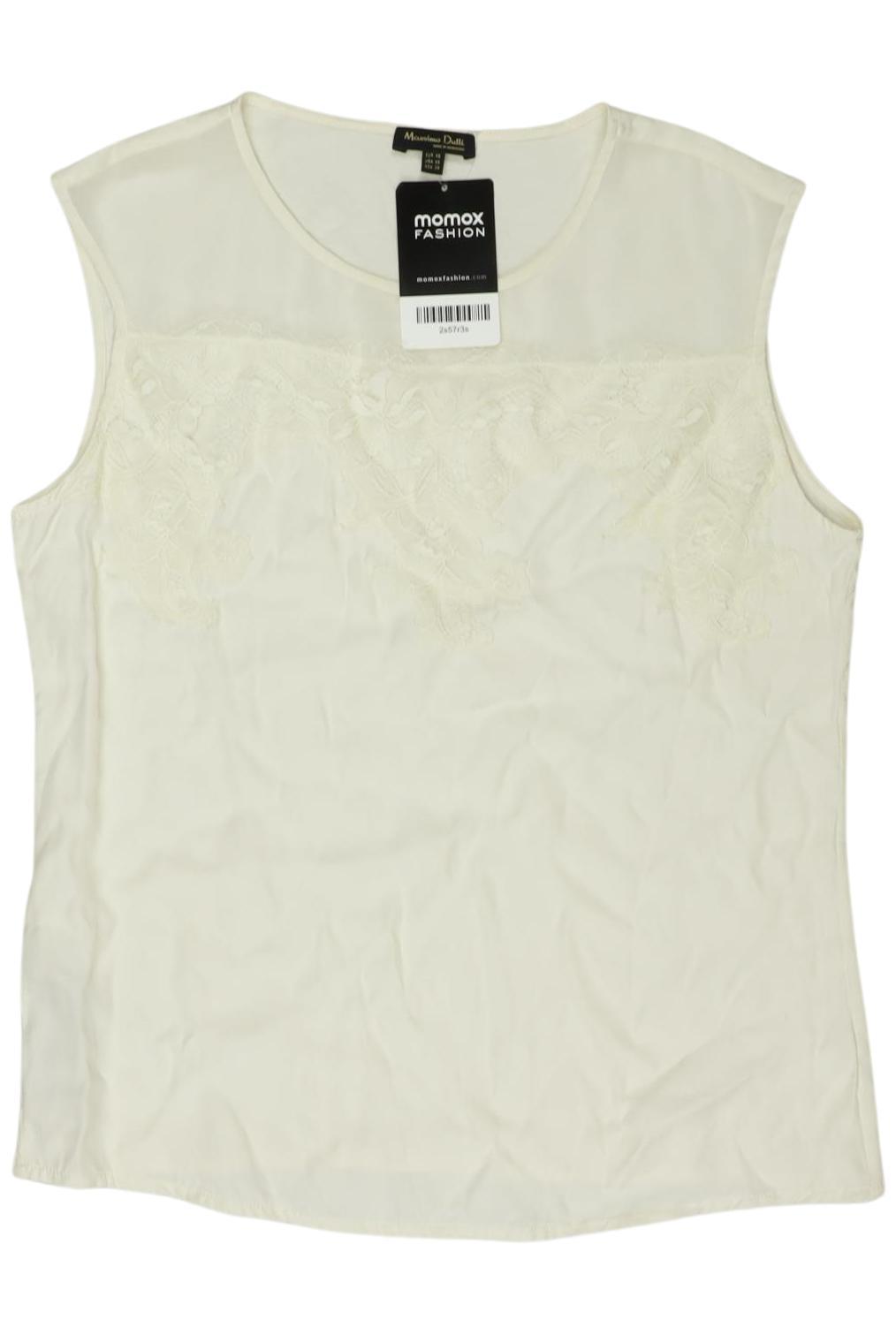 

Massimo Dutti Damen Top, cremeweiß, Gr. 34