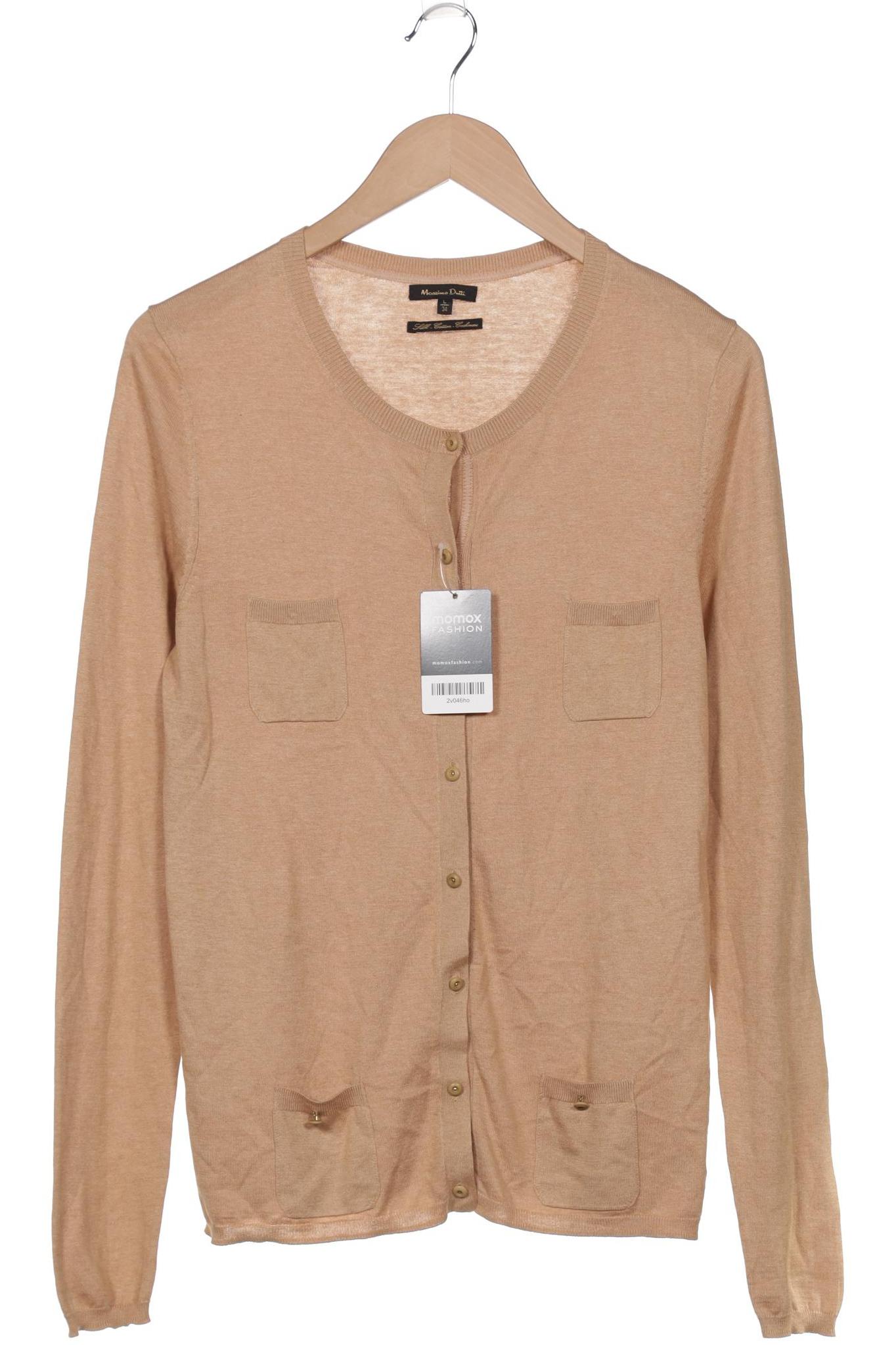 

Massimo Dutti Damen Strickjacke, beige, Gr. 42