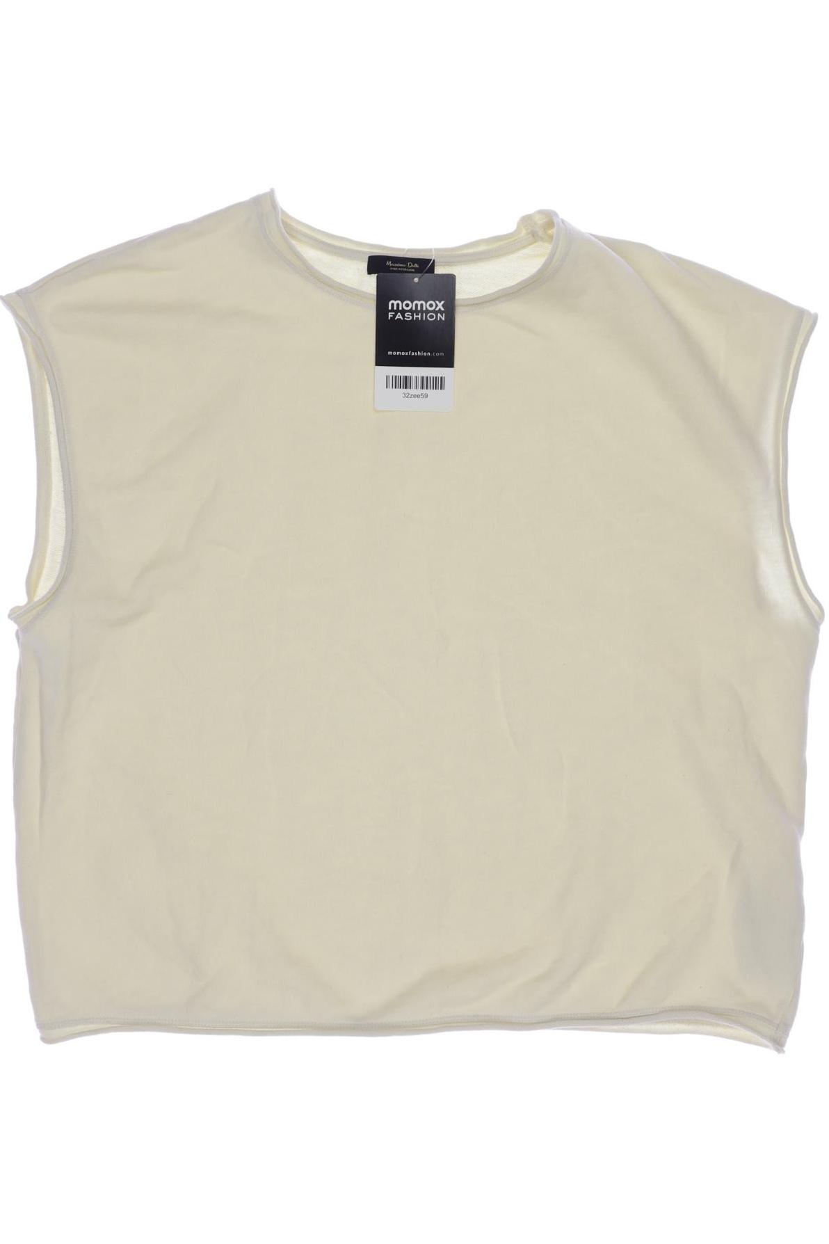 

Massimo Dutti Damen T-Shirt, cremeweiß, Gr. 34