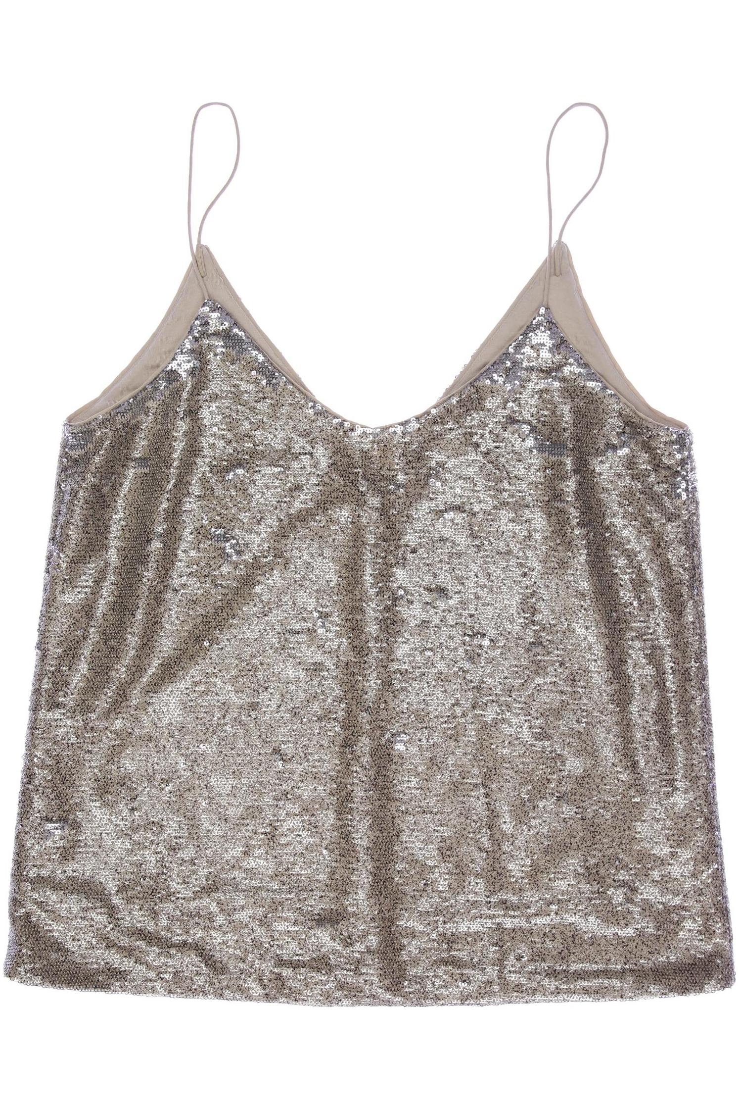 

Massimo Dutti Damen Top, gold, Gr. 34