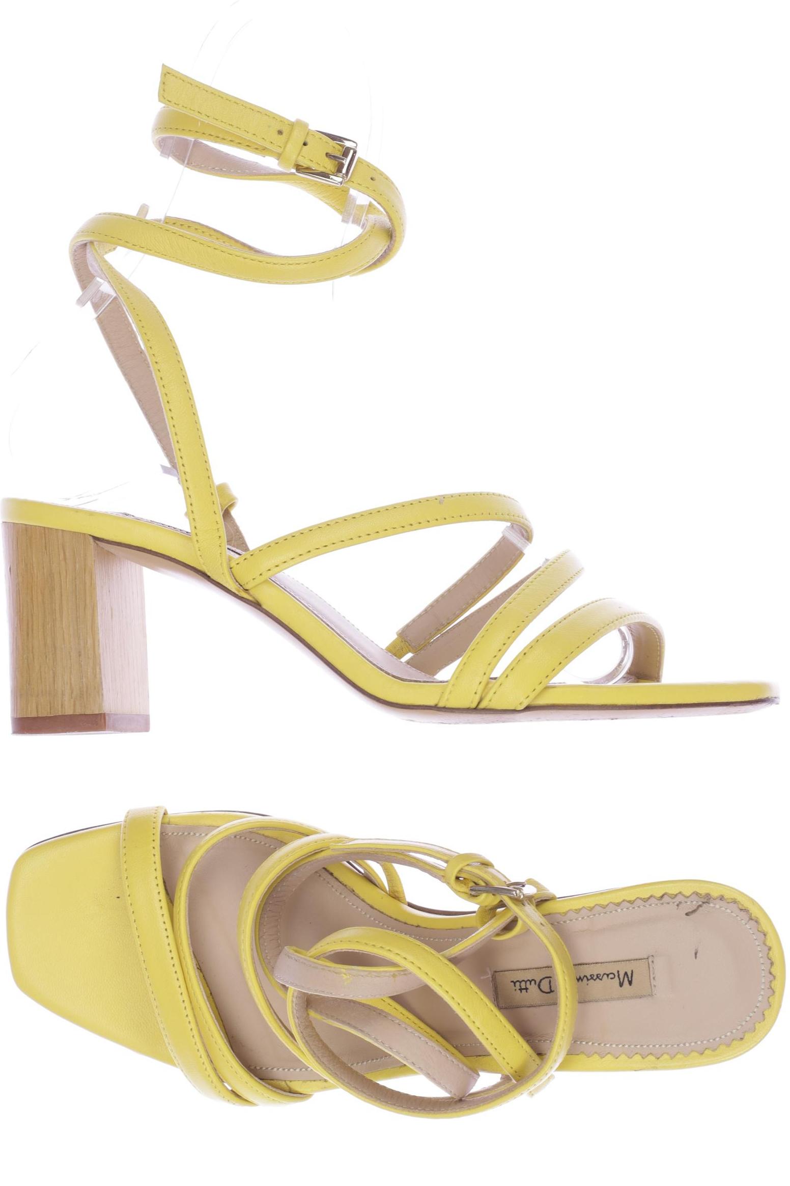 

Massimo Dutti Damen Sandale, gelb, Gr. 36