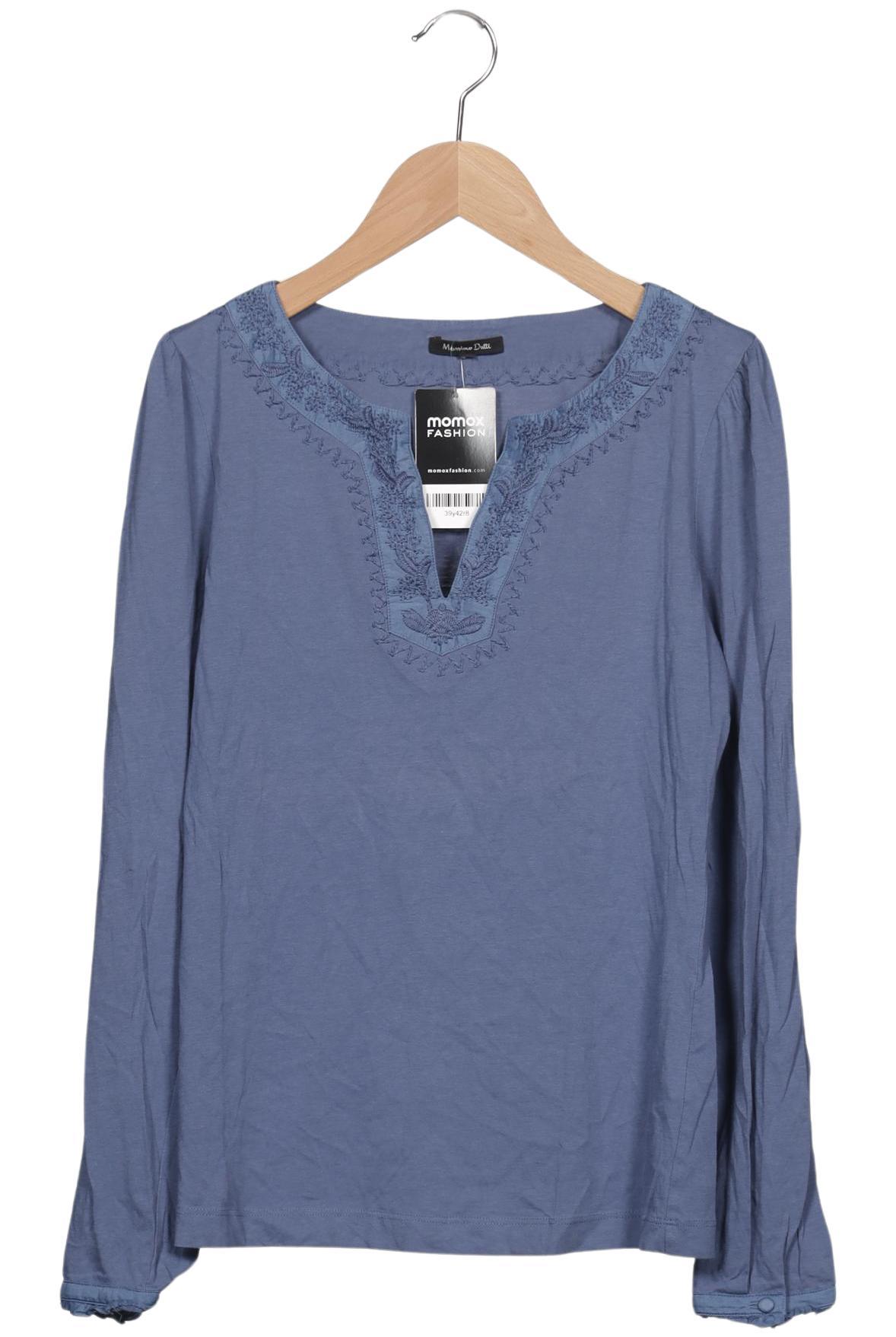

Massimo Dutti Damen Langarmshirt, blau, Gr. 38