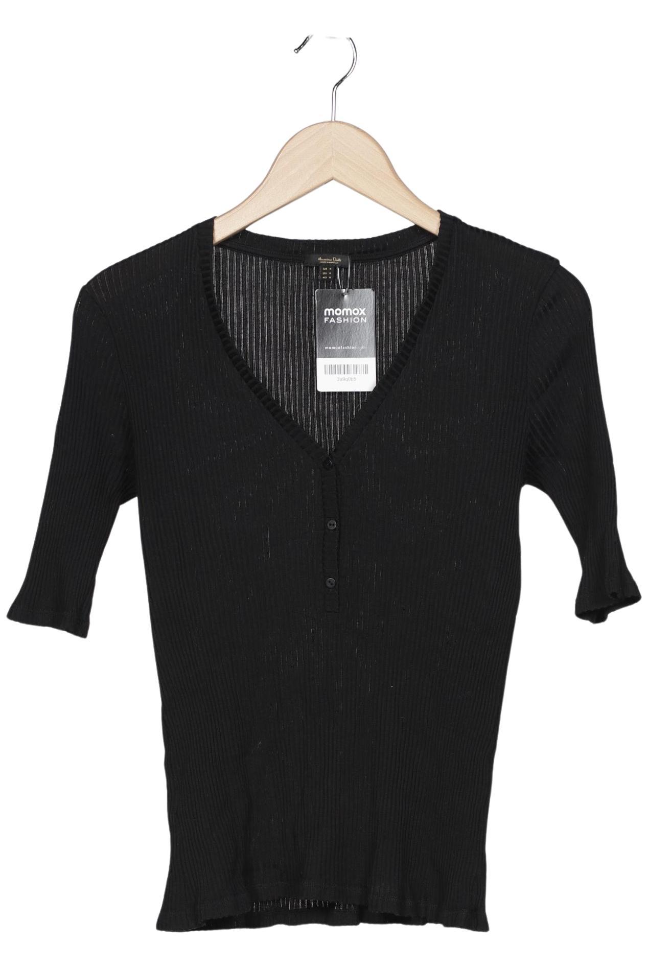 

Massimo Dutti Damen Langarmshirt, schwarz, Gr. 38