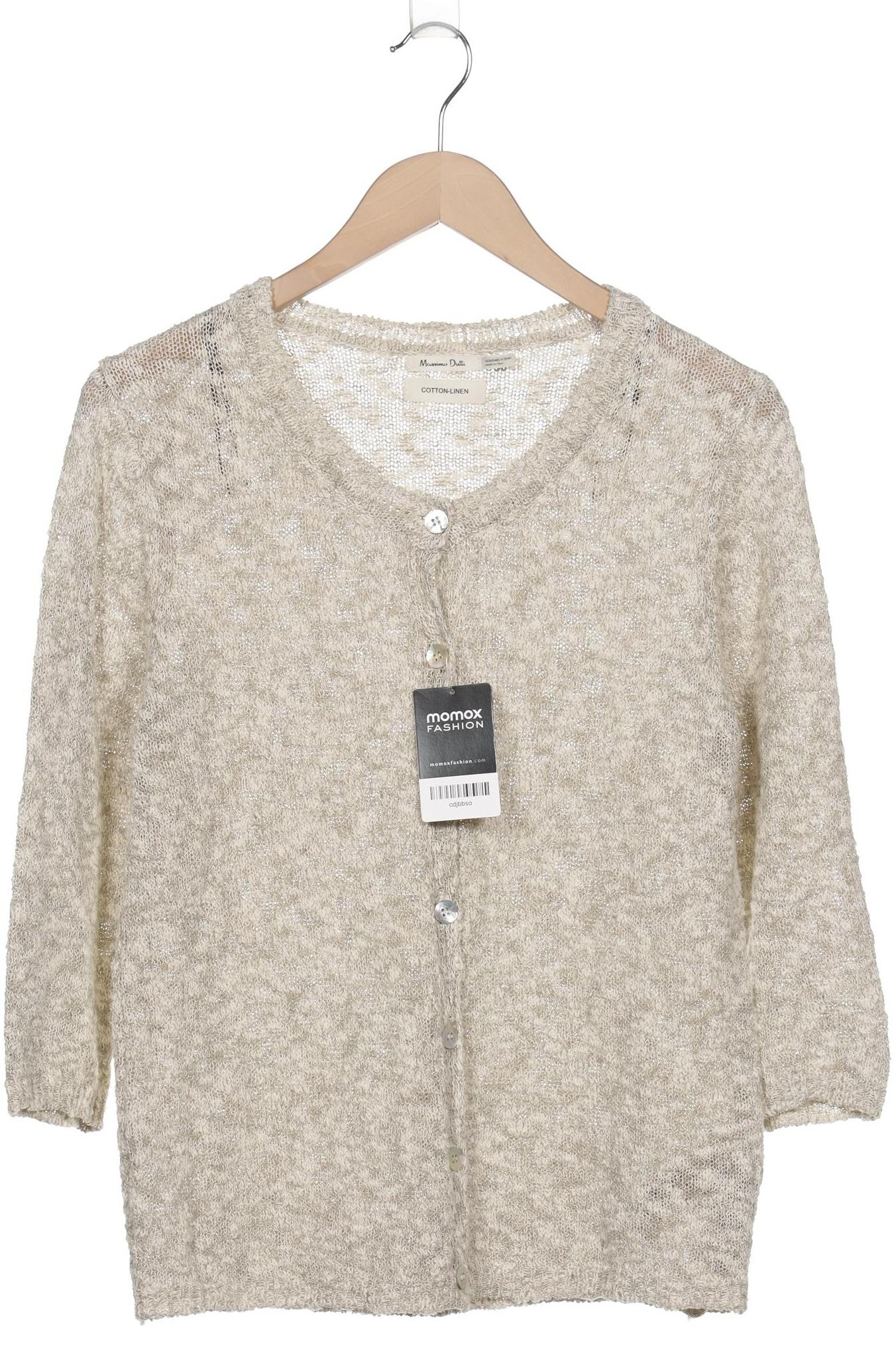 

Massimo Dutti Damen Strickjacke, cremeweiß, Gr. 38